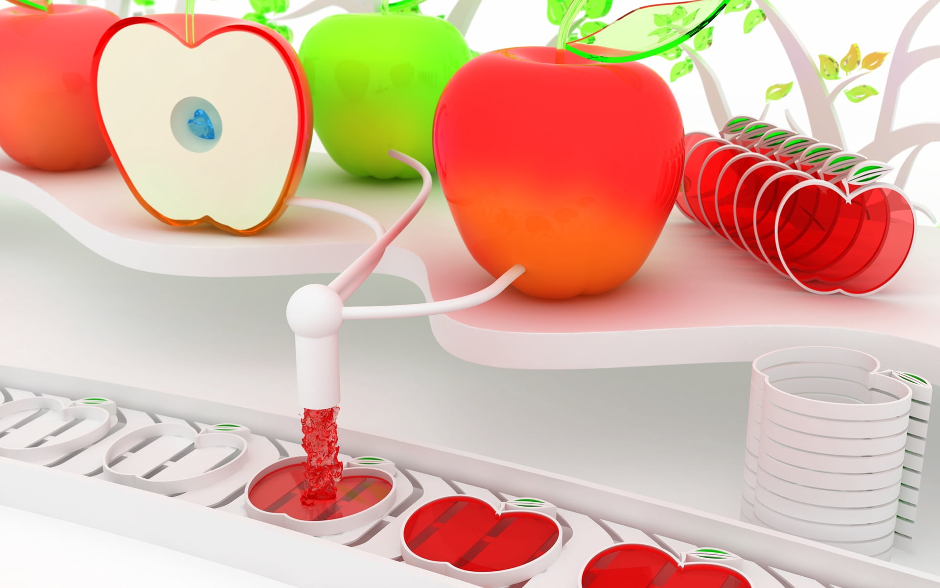 collection, computer Graphic, illustration, indoors, connection, rope, still life, healthy Eating, leaf, food, green Color, mechanism, device, tomato, healthcare And Medicine, HD Wallpaper