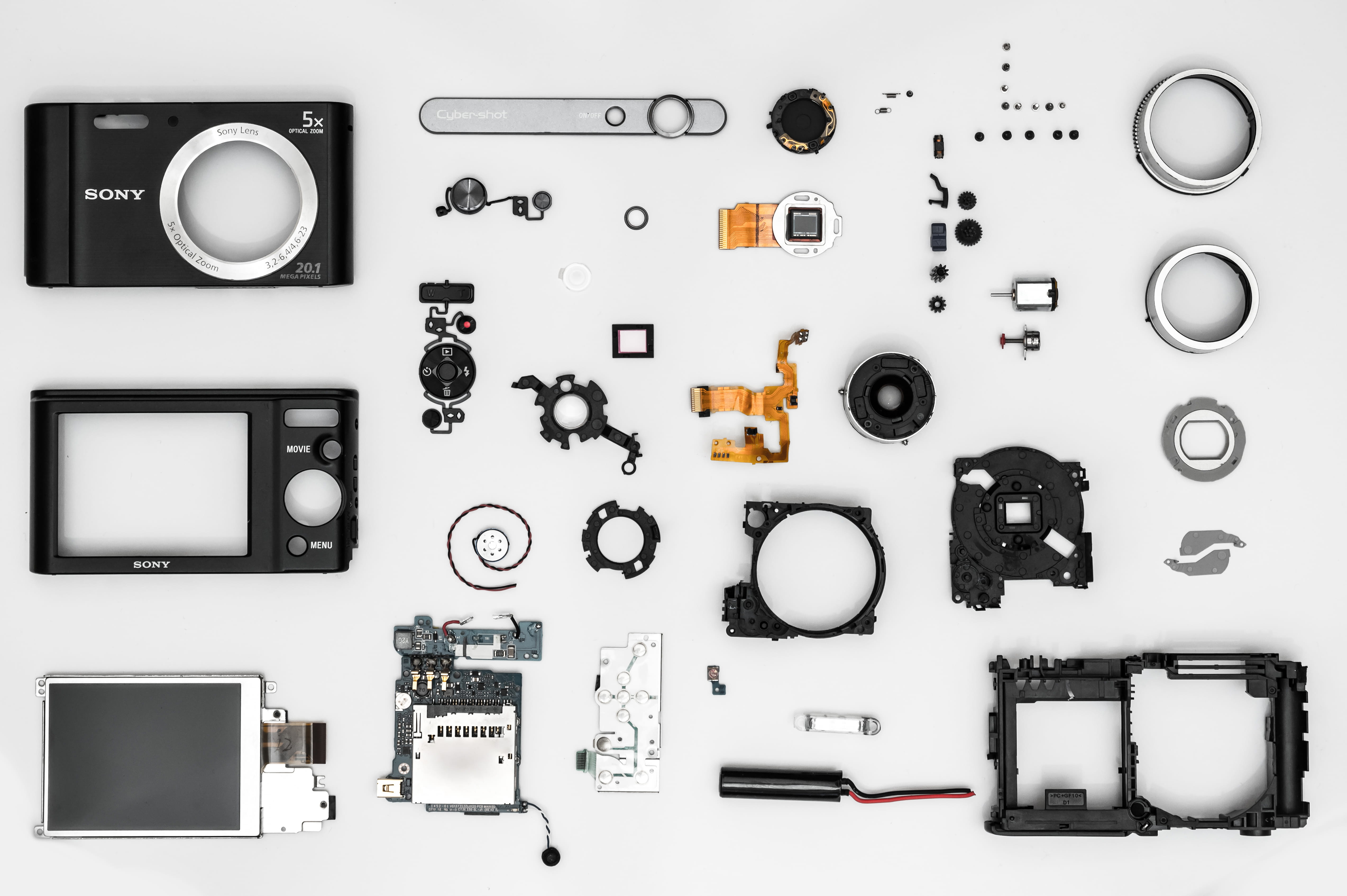 buttons, directly above, digital camera, motherboard, accessory, 4K, device, electrical equipment, communication, photographic equipment, modern, clock, HD Wallpaper