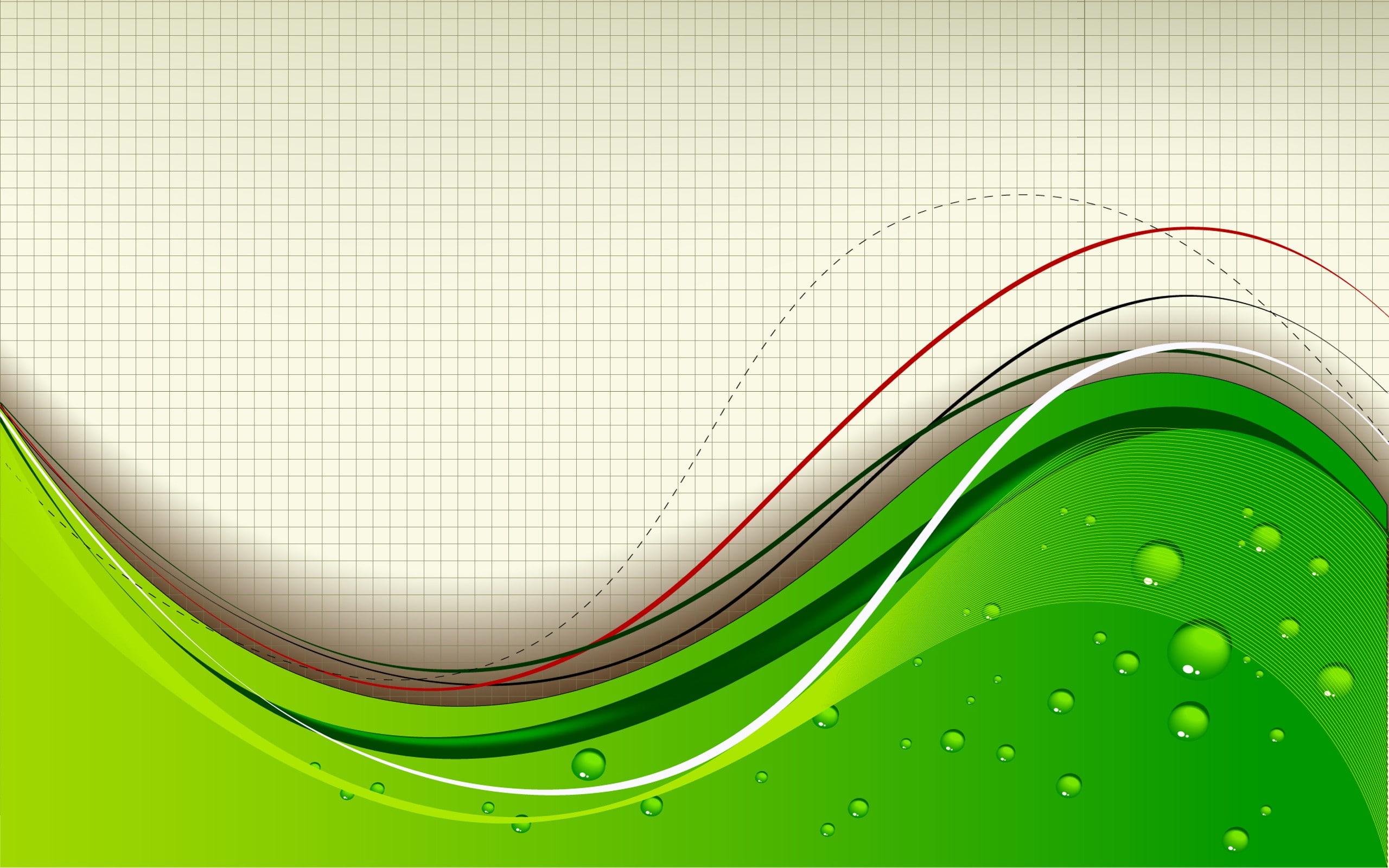 water, diagram, curve, graph, copy space, technology, digital composite, creativity, wave pattern, green color, pattern, backgrounds, nature, no people, HD Wallpaper
