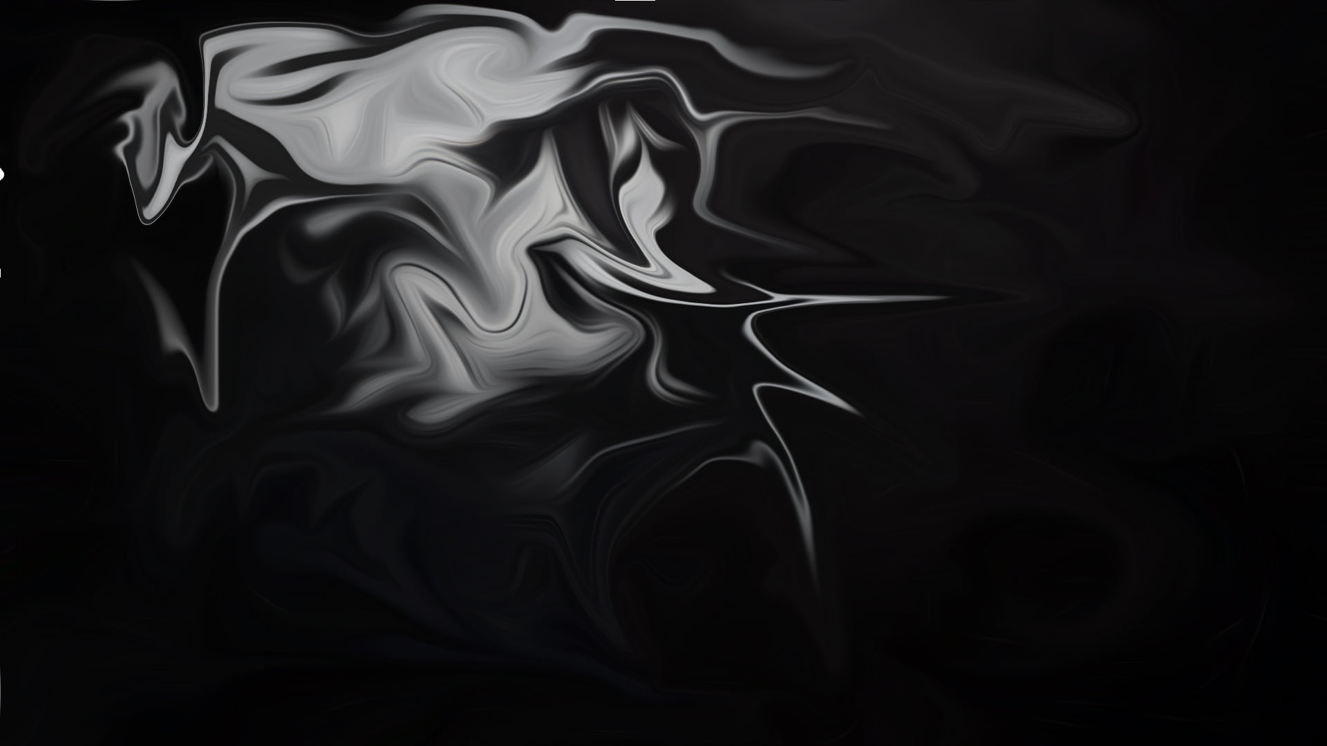 1080P, shapes, digital art, gradient, monochrome, oil painting, fluid, abstract, paint splash, artwork, brush, liquid, dark, paint brushes, black, black background, HD Wallpaper