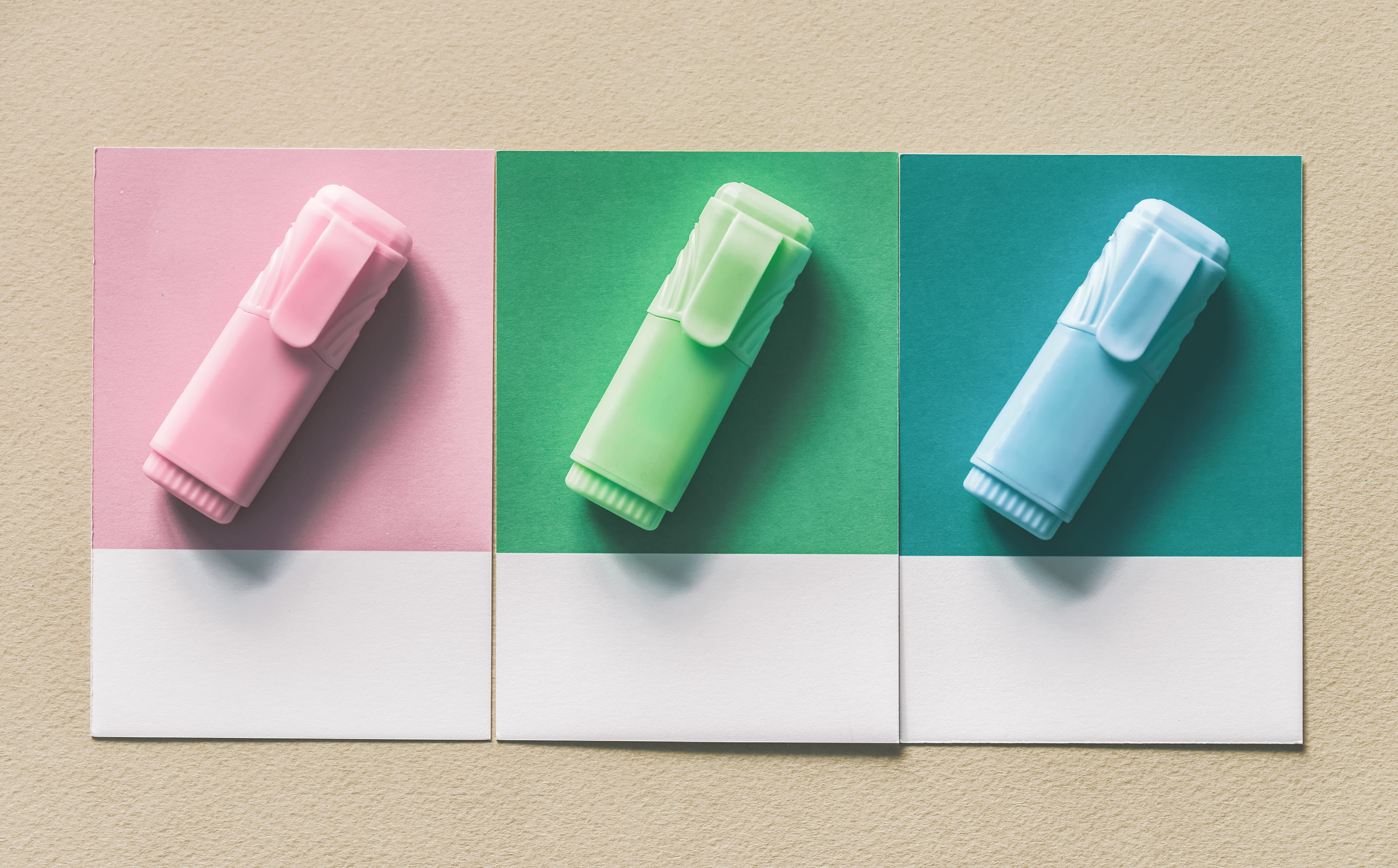 container, paper, group of objects, pastel, markers, marker, bright, indoors, color, background, in a row, row, hygiene, colored background, pink color, HD Wallpaper