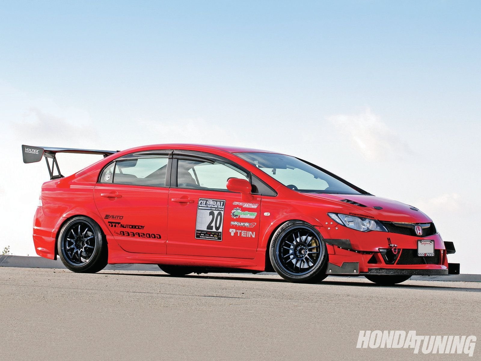 720P, honda, japan, tuning, type-r, cars, sedan, civic, coupe, HD Wallpaper