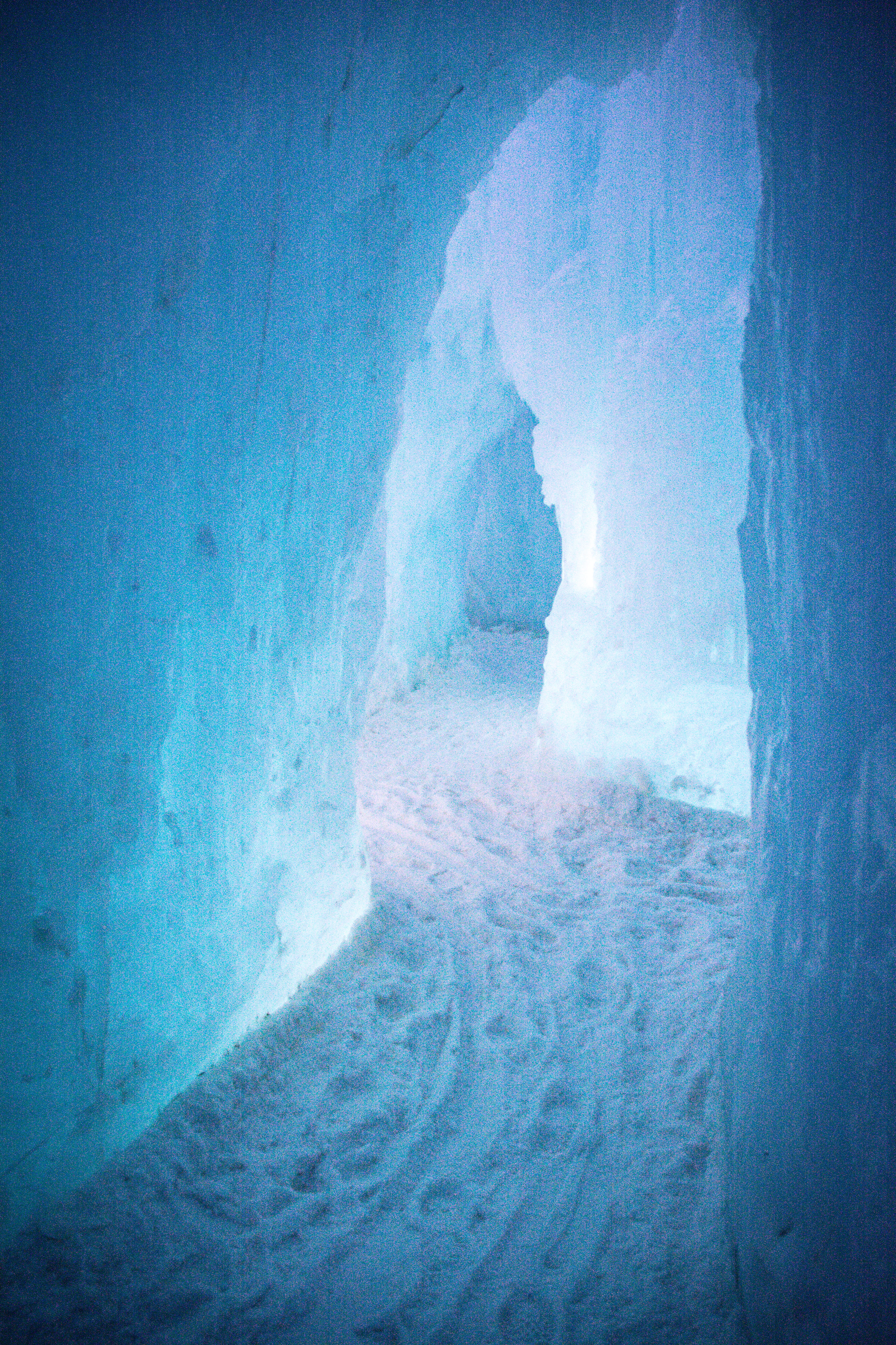 nature, ice, outdoors, scenics - nature, canada, tranquility, no people, tunnel, tranquil scene, winter, sky, 5K, edmonton, cold temperature, blue, beauty in nature, Phone HD Wallpaper