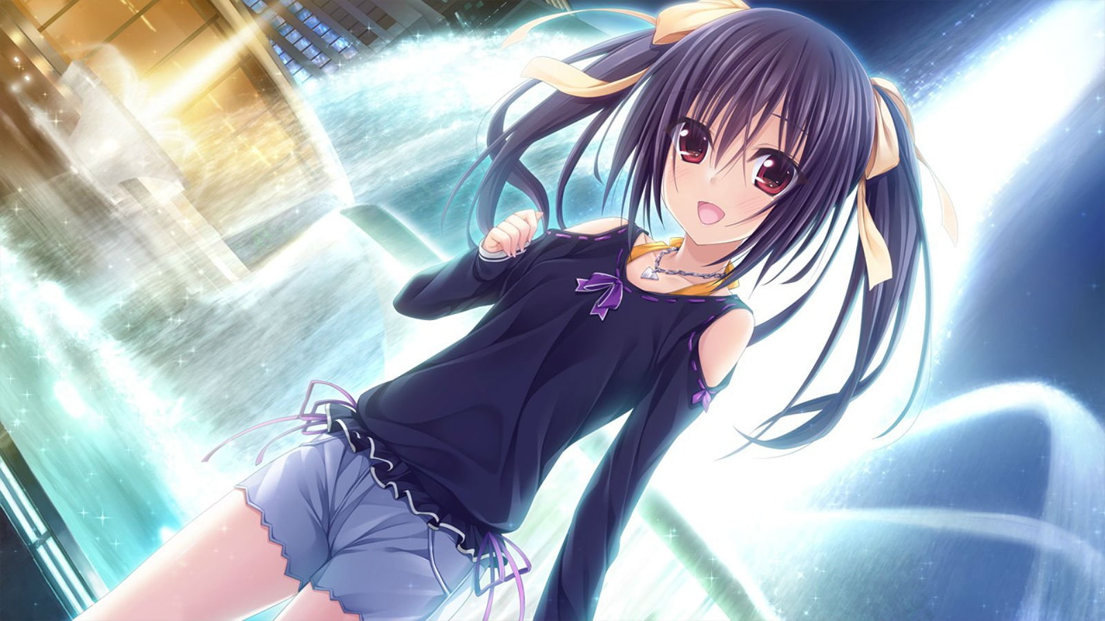 works, black, asagiri, long, hair, sakura, game, 720P, hibiki, HD Wallpaper