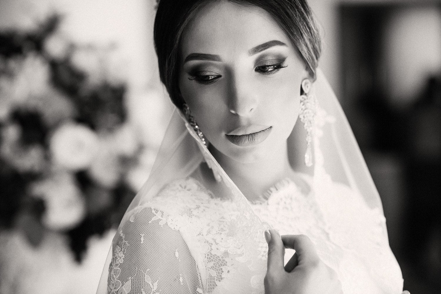 portrait, headshot, adult, real people, beautiful woman, face, young women, wedding, lifestyles, newlywed, close-up, looking at camera, Gene Oryx, 720P, HD Wallpaper