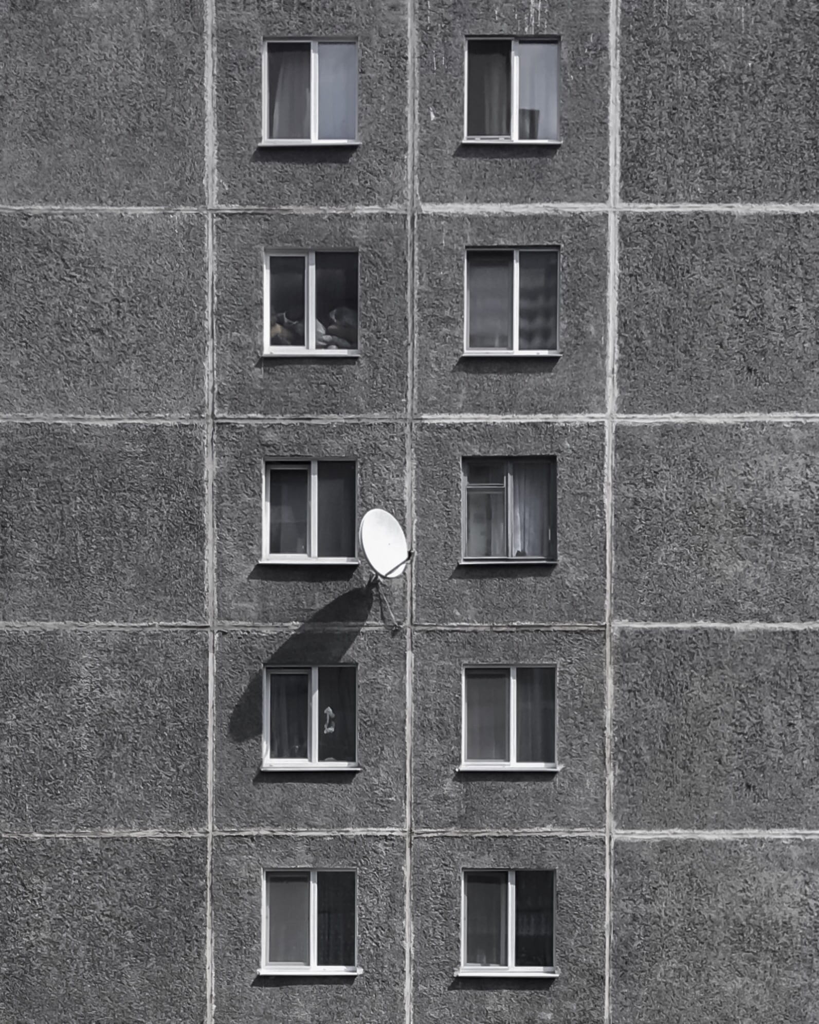belarus, 1080P, house, outdoors, brick wall, town, building, glass - material, low angle view, window, home, shotoniphone, electric lamp, mobile, minimalism, Phone HD Wallpaper