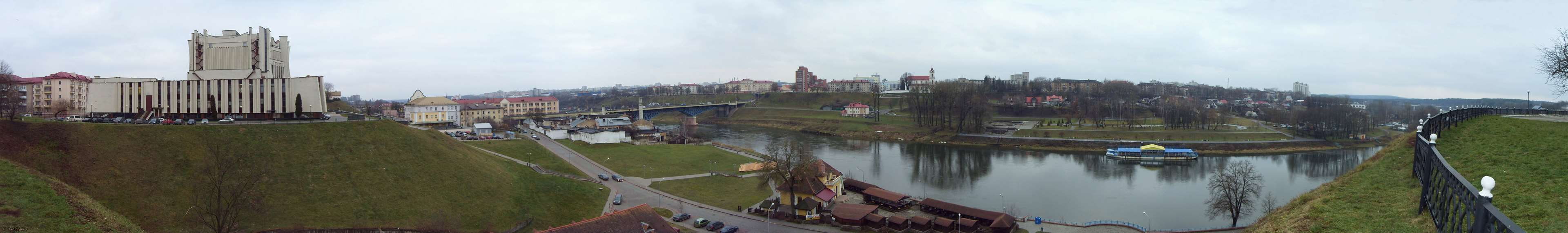 connection, belarus, water, neman, nautical vessel, grodna, bridge, travel destinations, panoramic, day, river, cityscape, building exterior, grodnenskij oblastnoj dramaticheskij teatr, HD Wallpaper