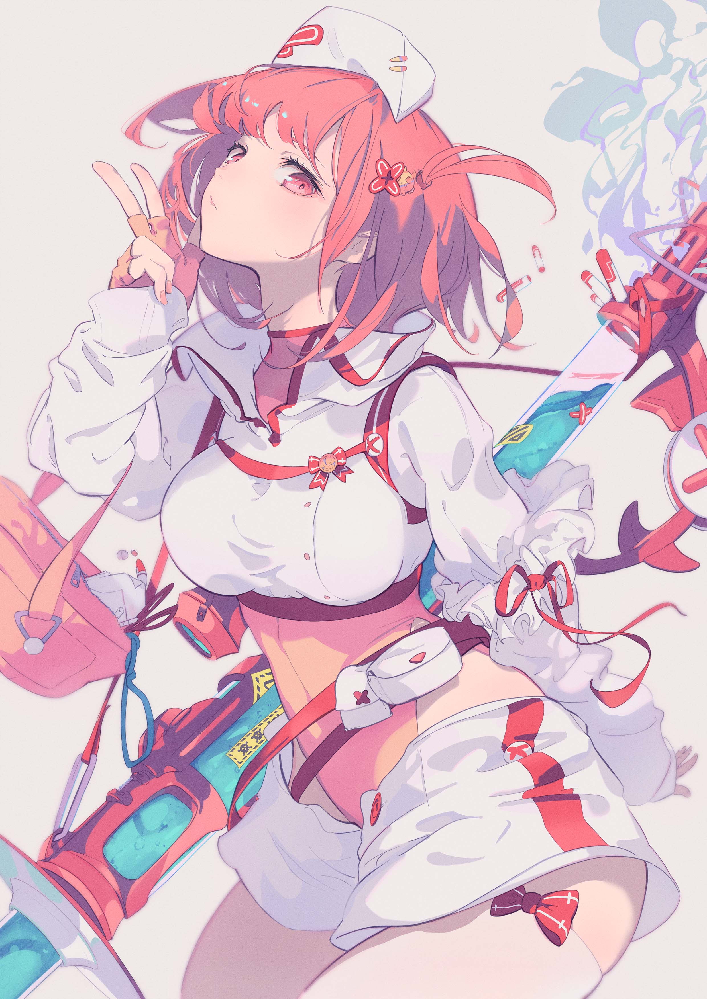 anime, Kodamazon, 2K, nurse outfit, anime girls, Phone HD Wallpaper