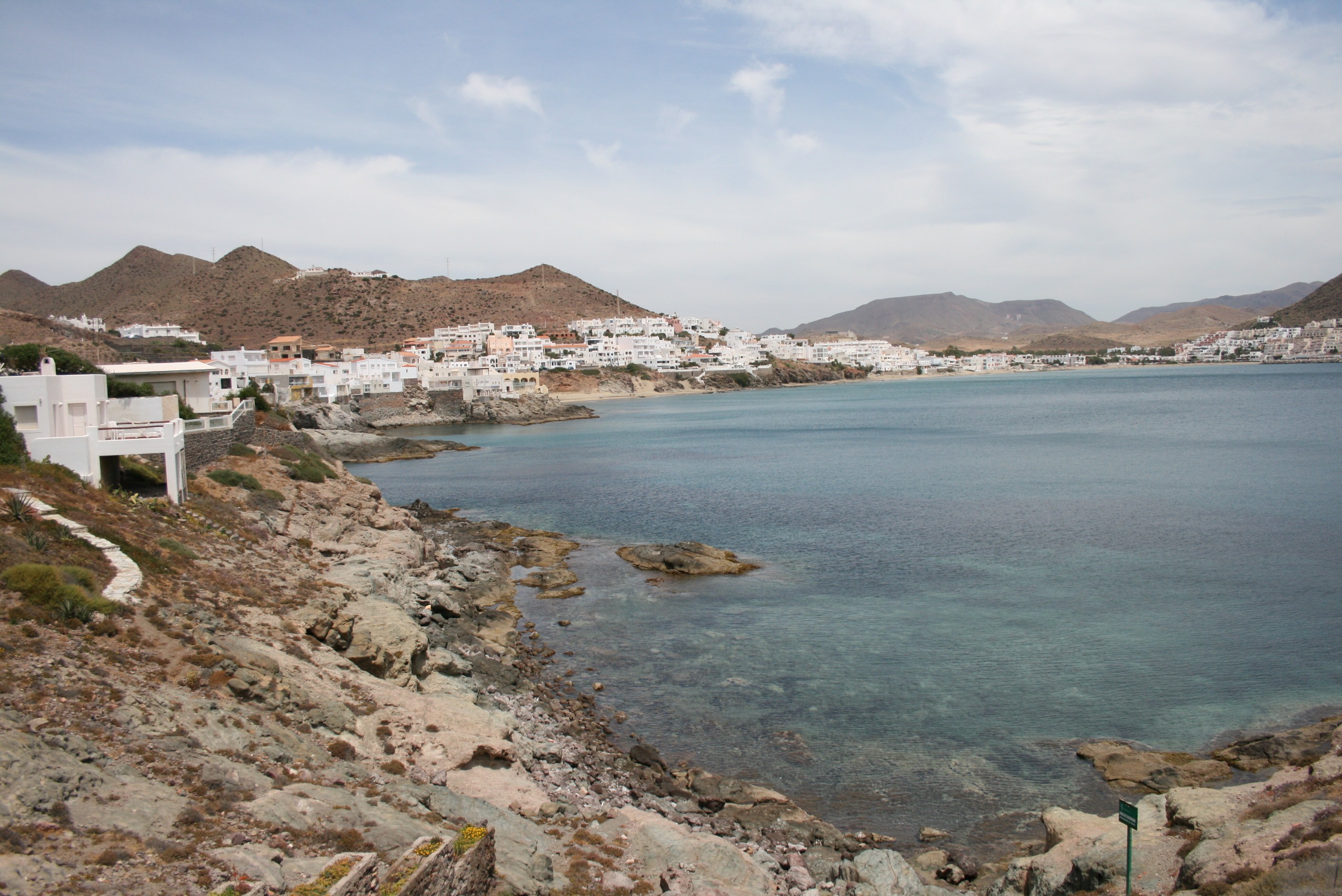 scenics - nature, cabo de gata, day, mountain, tourism, beaches, nature, 2K, sky, níjar, sea, no people, cloud - sky, outdoors, building, city, house, HD Wallpaper