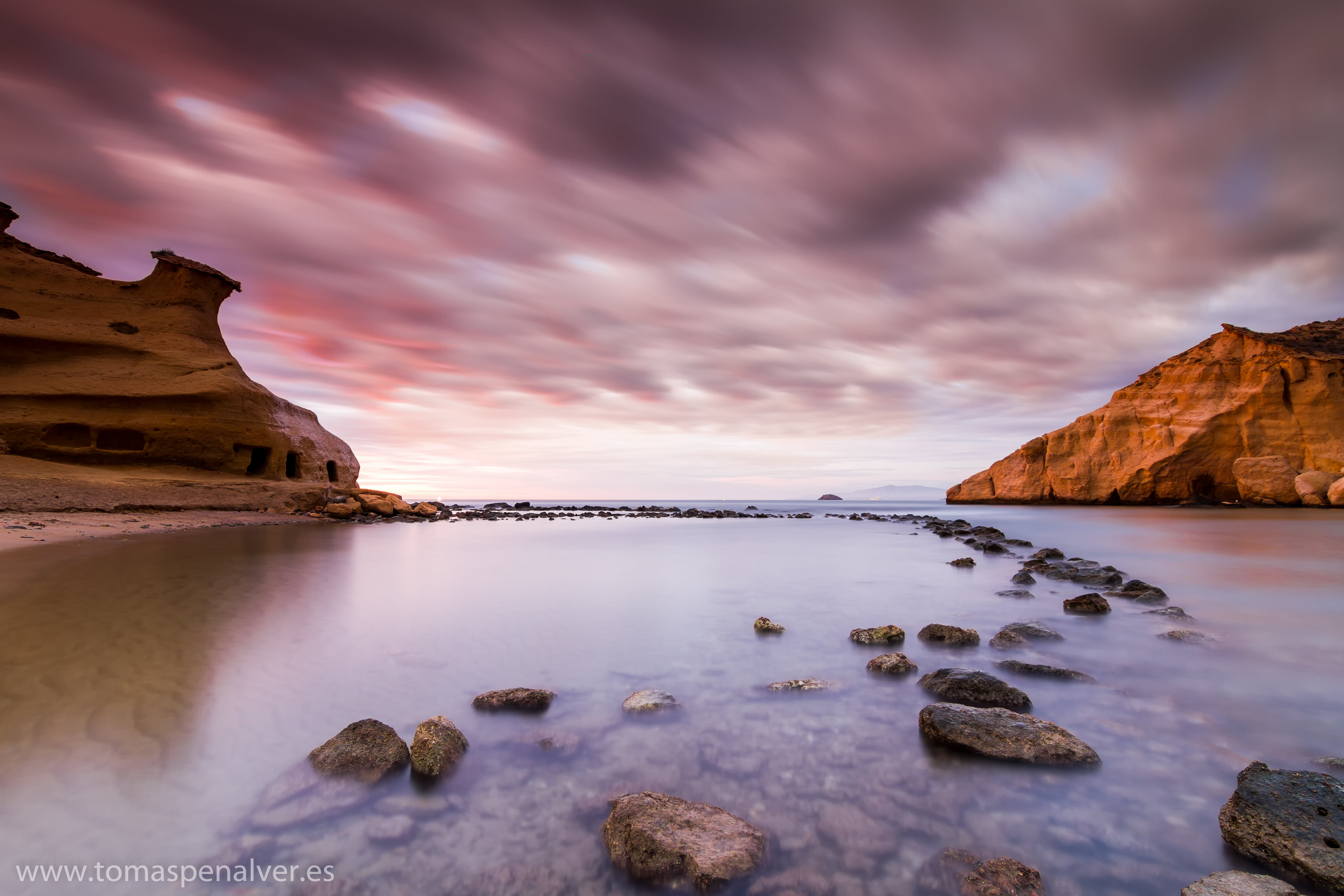 seascape, scenics, rock - Object, rock, a body, cliff, dusk, beach, 5K, sea, amanecer, coastline, near, outdoors, body, mountains, photography, nature, HD Wallpaper