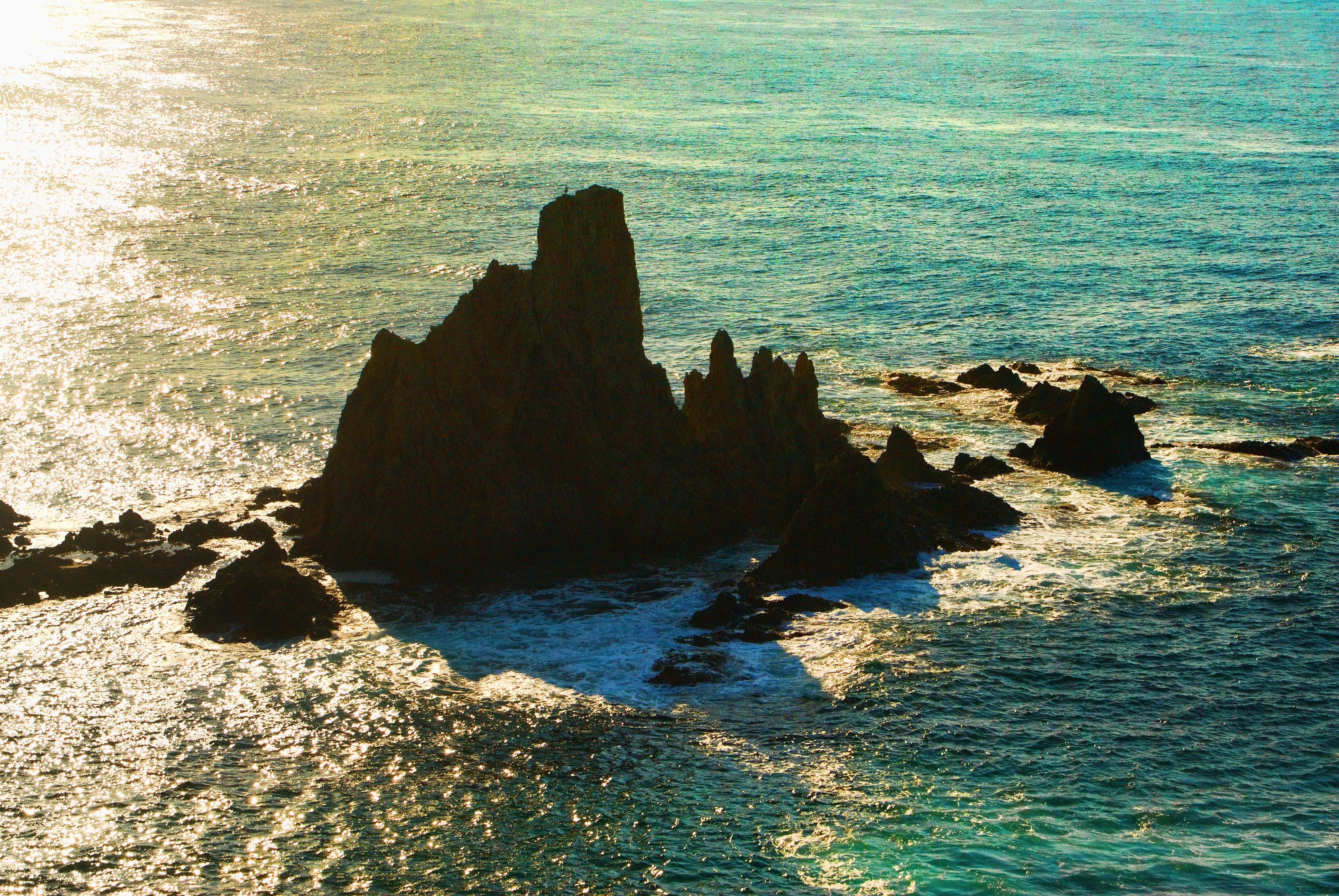 rocky coastline, eroded, nature, idyllic, stack rock, rock, reef, land, rock - object, rock formation, outdoors, water, beauty in nature, sea, scenics - nature, HD Wallpaper