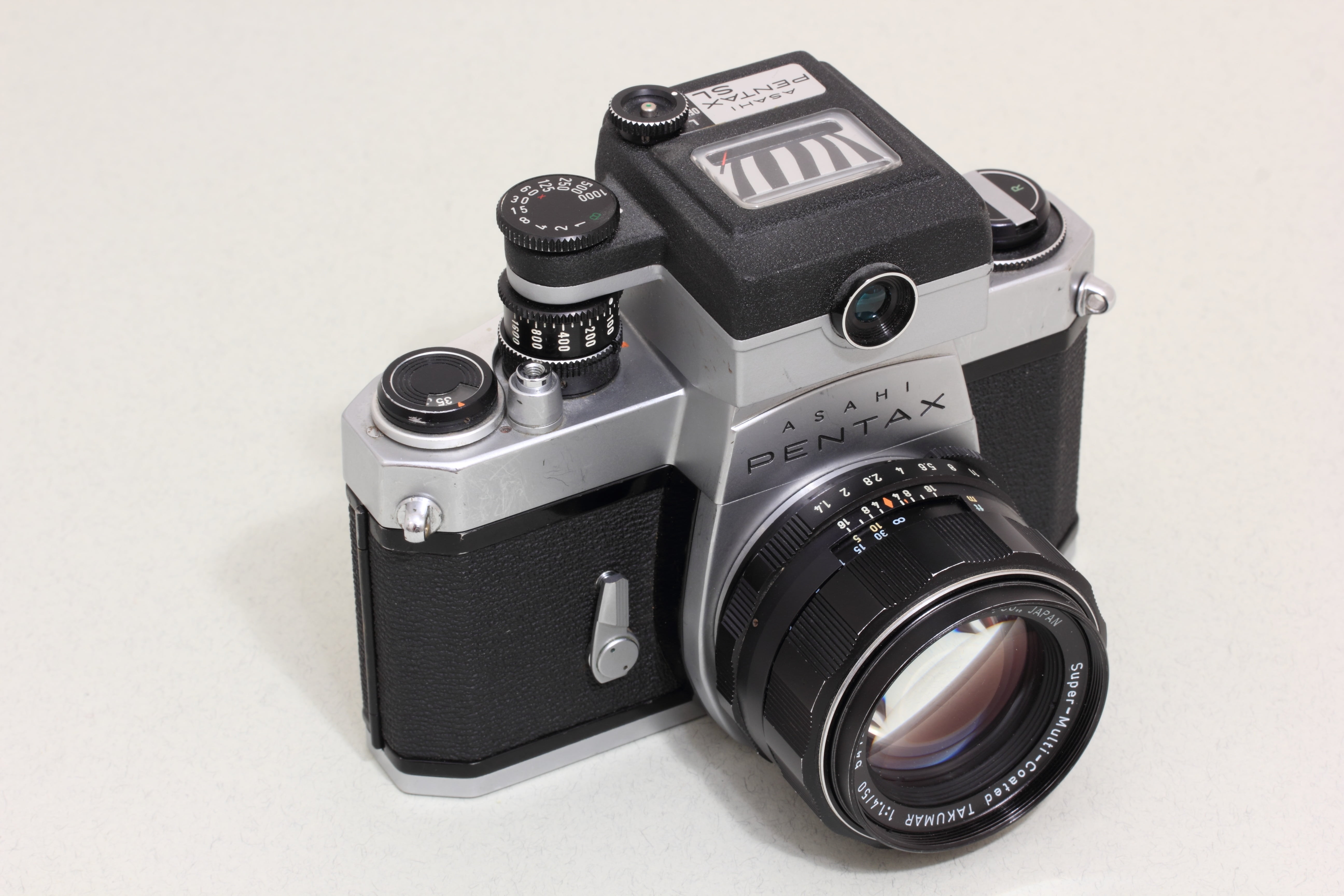camera - photographic equipment, 35mm, antique, photo, single object, lens - optical instrument, film camera, spotmatic, 5K, body, camera, lens, japan, HD Wallpaper