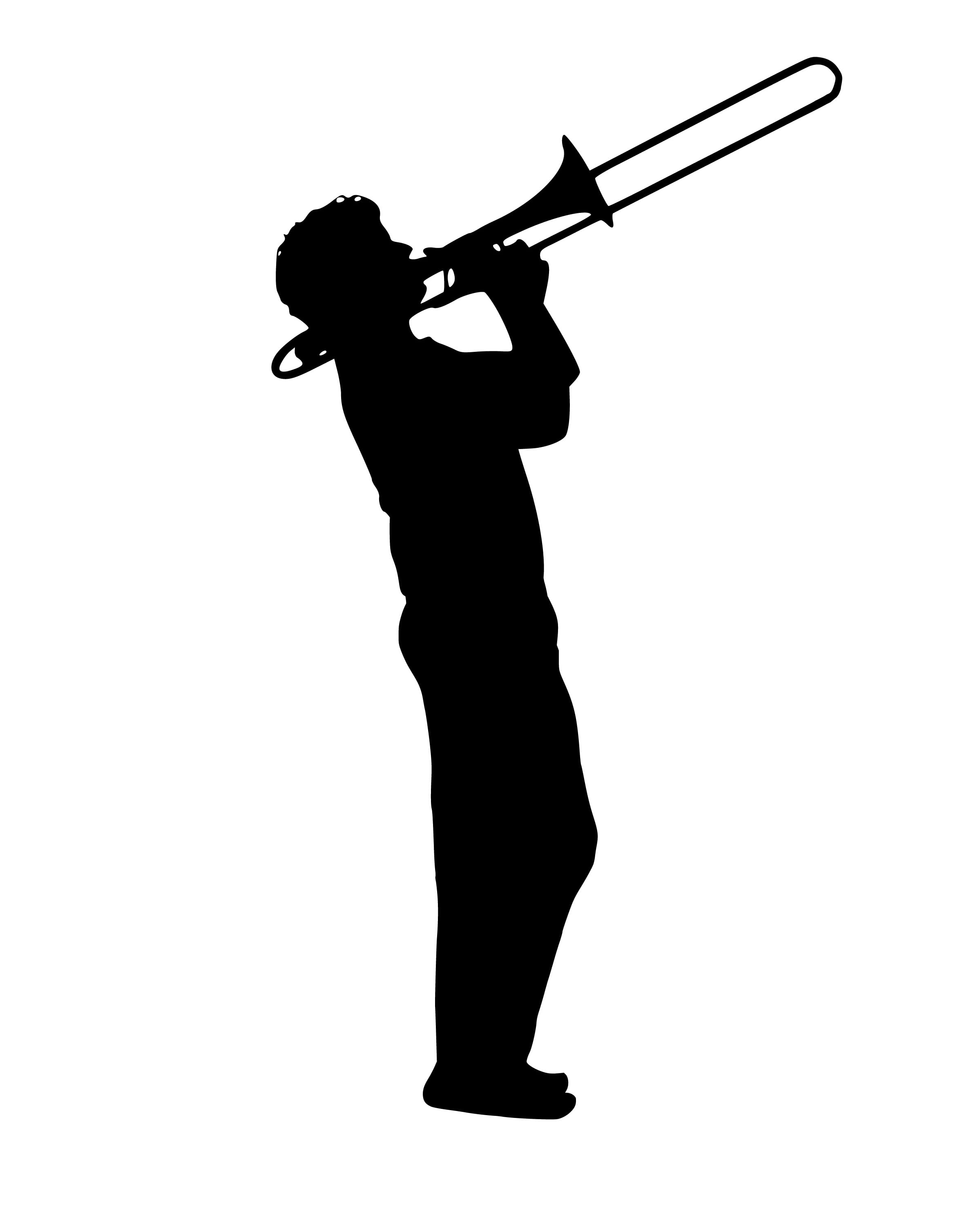 expression, design, horn, performer, silhouette, performance, entertainment, holding, standing, studio shot, copy space, play, 2K, musical, one person, Phone HD Wallpaper