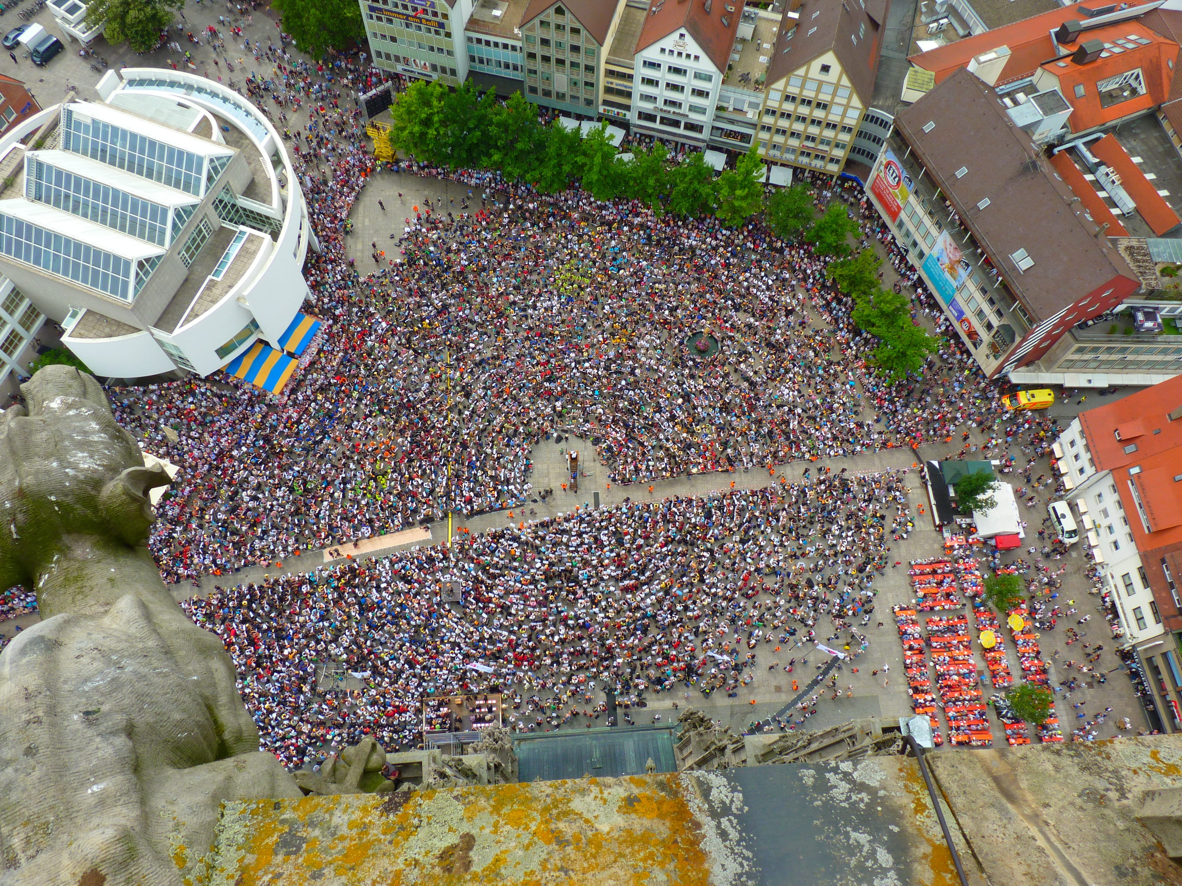 Human, Crowd, no people, large group of objects, directly above, many, Protest, Collection, people, variation, strike, outdoors, ulm, abundance, food and drink, HD Wallpaper