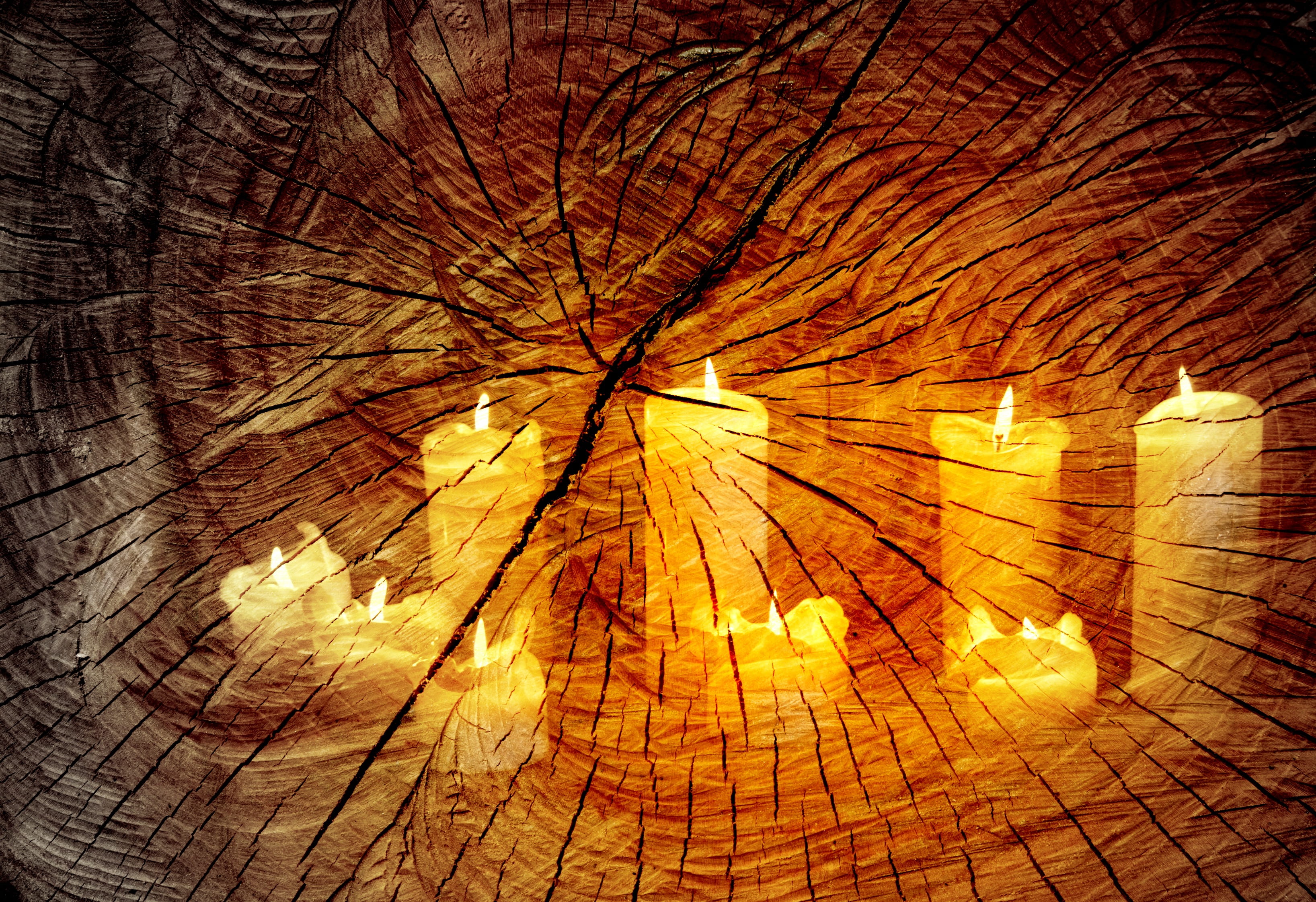 lights, wood - material, white, close-up, weathered, romantic, atmosphere, no people, lot, light, tribe, grain, decoration, warm, 2K, mood, illuminated, HD Wallpaper