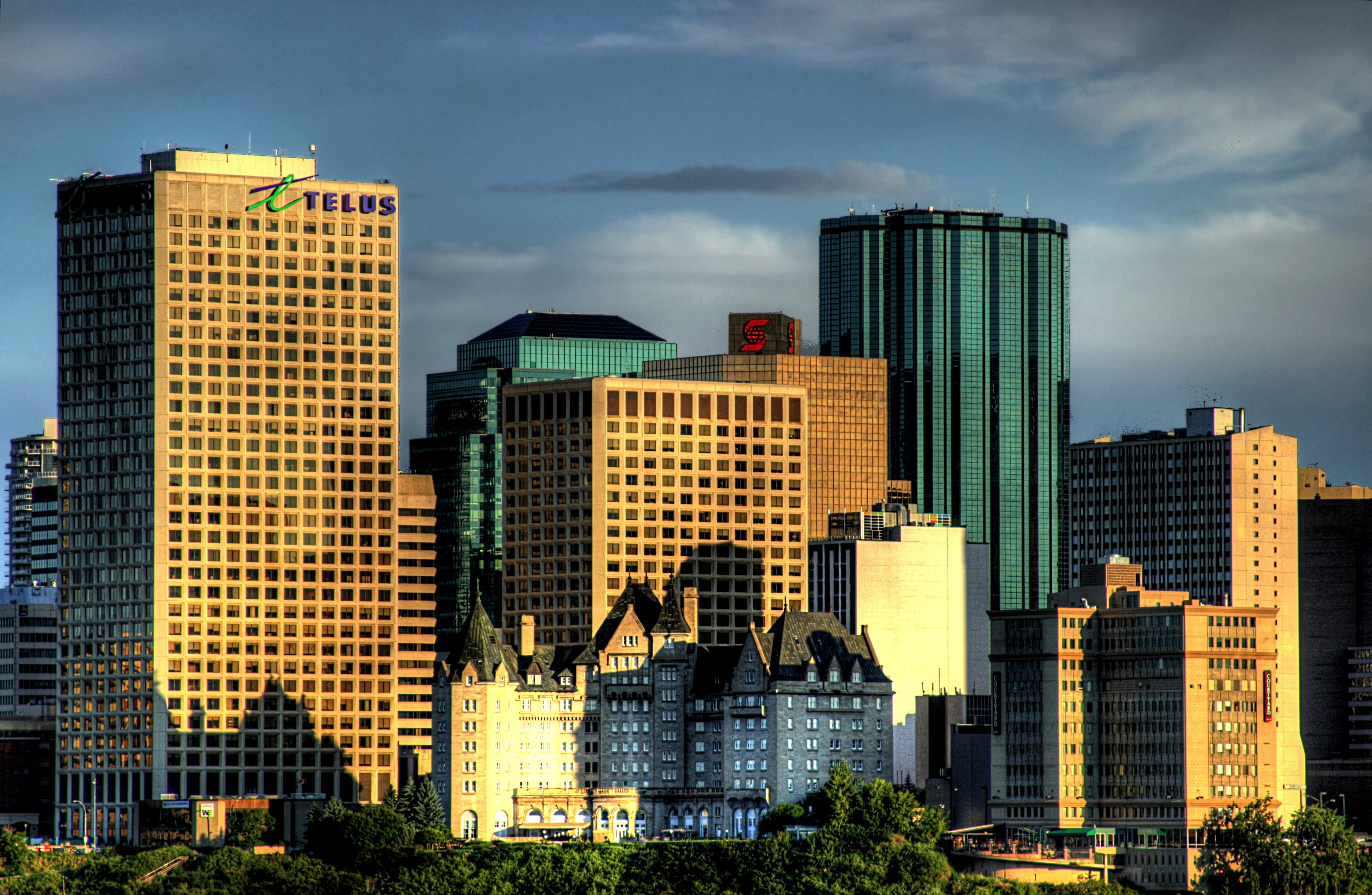 downtown, city life, office, financial district, skyscrapers, architecture, tower, cities, building feature, office building exterior, downtown district, HD Wallpaper
