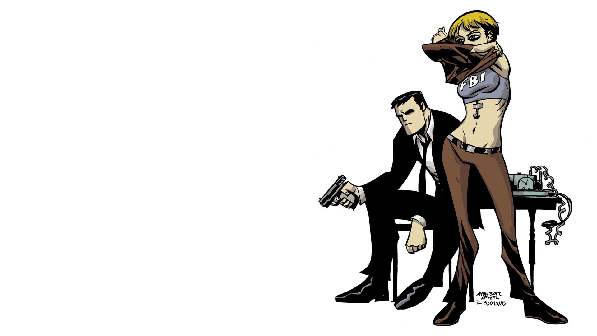 powers, marvel, fbi, 1080P, white, HD Wallpaper