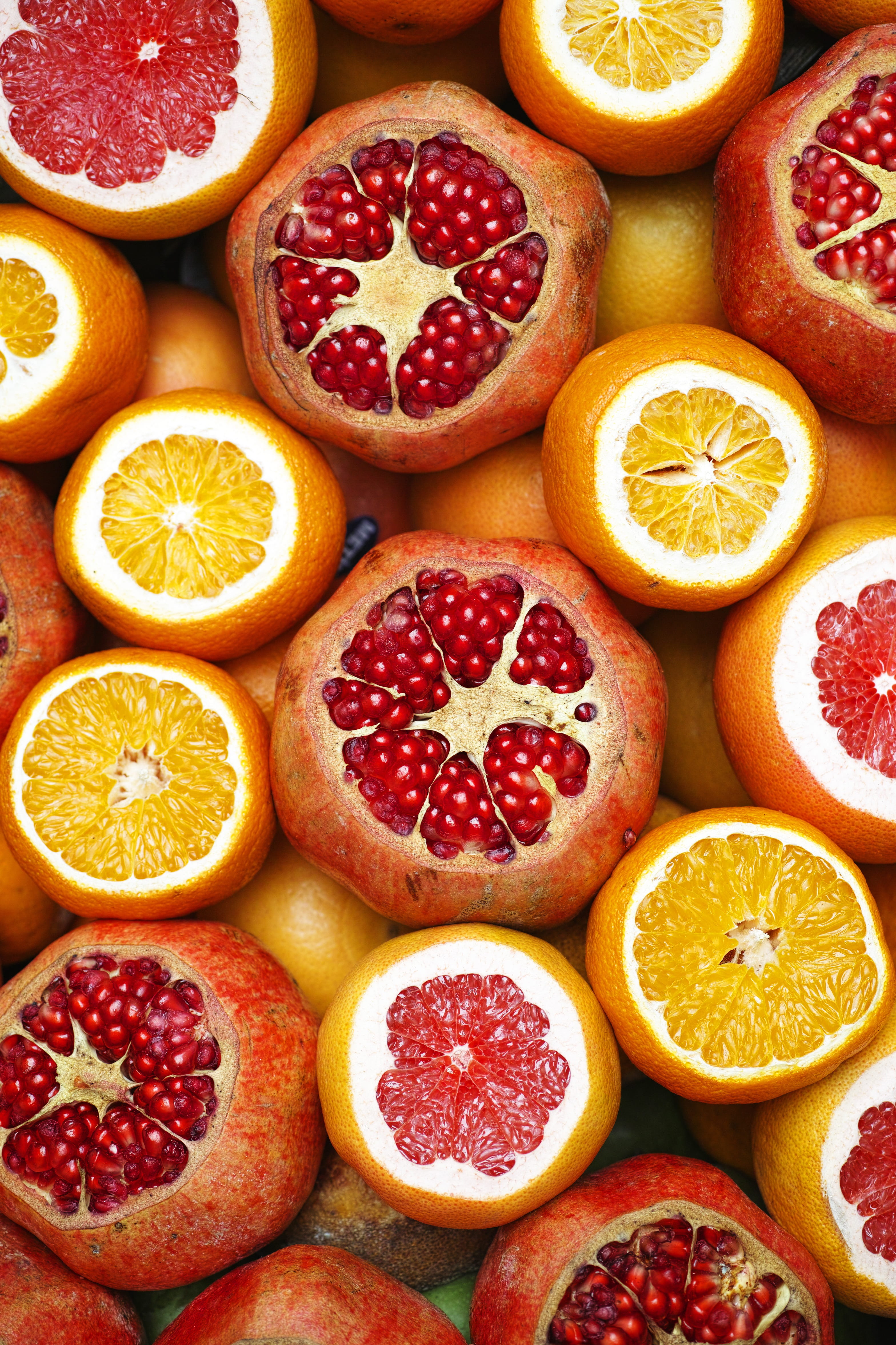 wellbeing, fruit, lot, disease, food photo, yellow, food And Drink, market, grapefruit, eating, variation, immune system, close-up, health, slice, macro, Phone HD Wallpaper