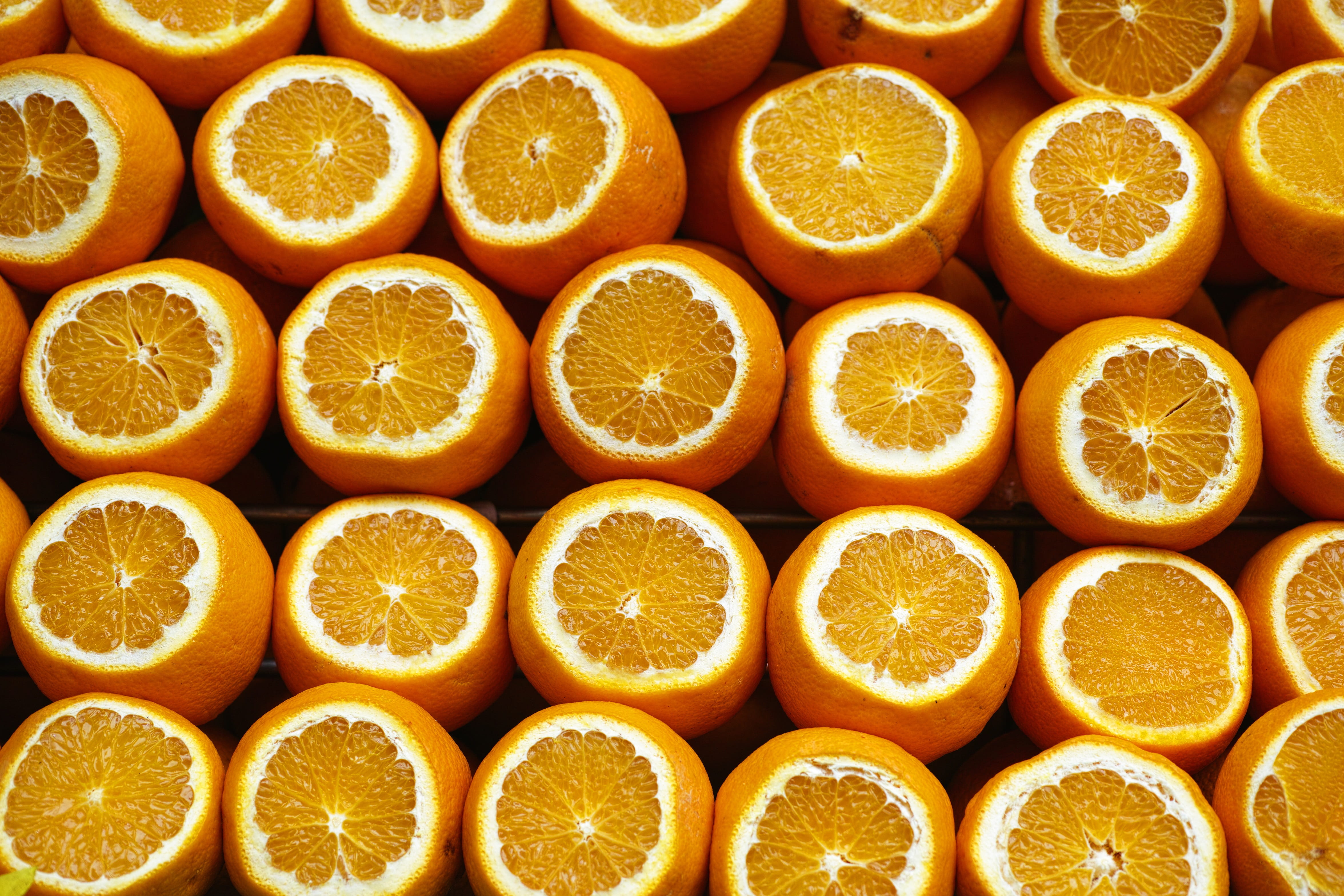 organic, slice, sliced, Yellow, 4K, product photo, flu, breakfast, market, Orange, surface, minus, health, diet, food photo, no people, fruit juice, orange - fruit, HD Wallpaper