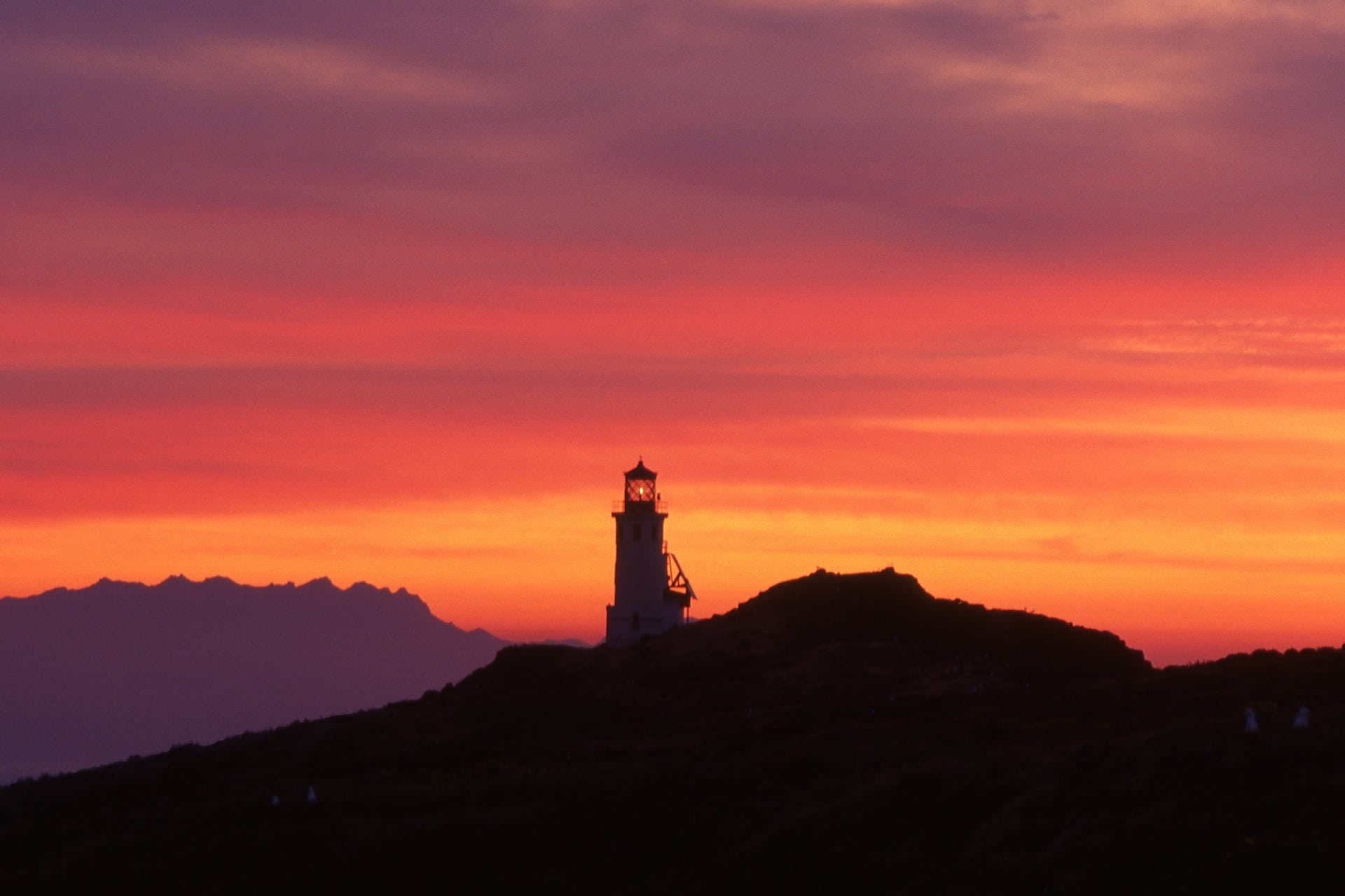 scenics - nature, blackness, orange color, dawn, sunset, architecture, colorful, light, seascape, rocks, mountain, beam, color, guidance, no people, morning, HD Wallpaper