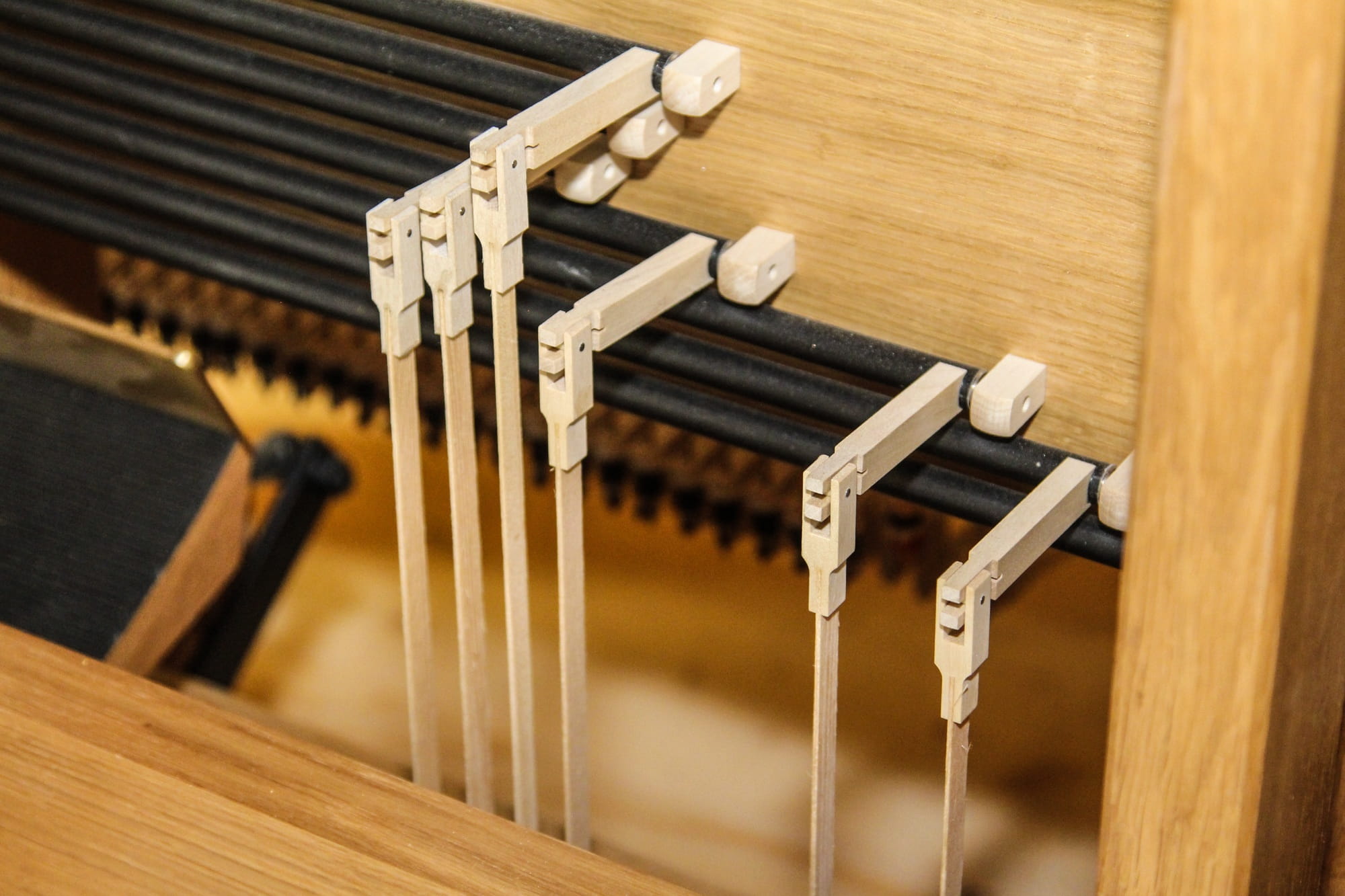 group of objects, brown, indoors, close-up, loom, redirection, selective focus, technology, instrument, organ, music, mechanics, art and craft, large group of objects, HD Wallpaper