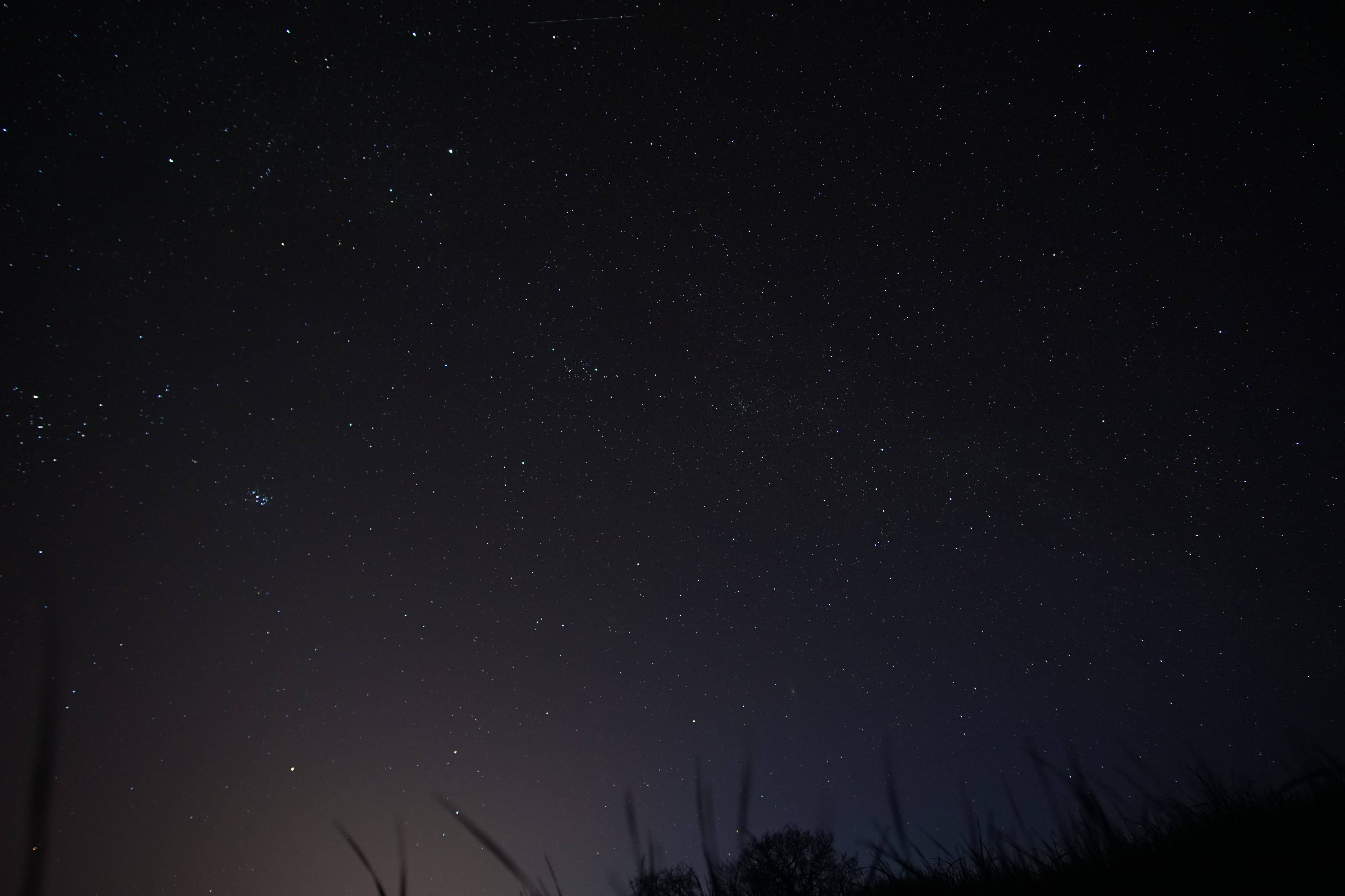 landscape, nighttime, backgrounds, science, galaxy, tranquility, infinity, stars, night, space and astronomy, lens, low angle view, astrophotography, blue, HD Wallpaper