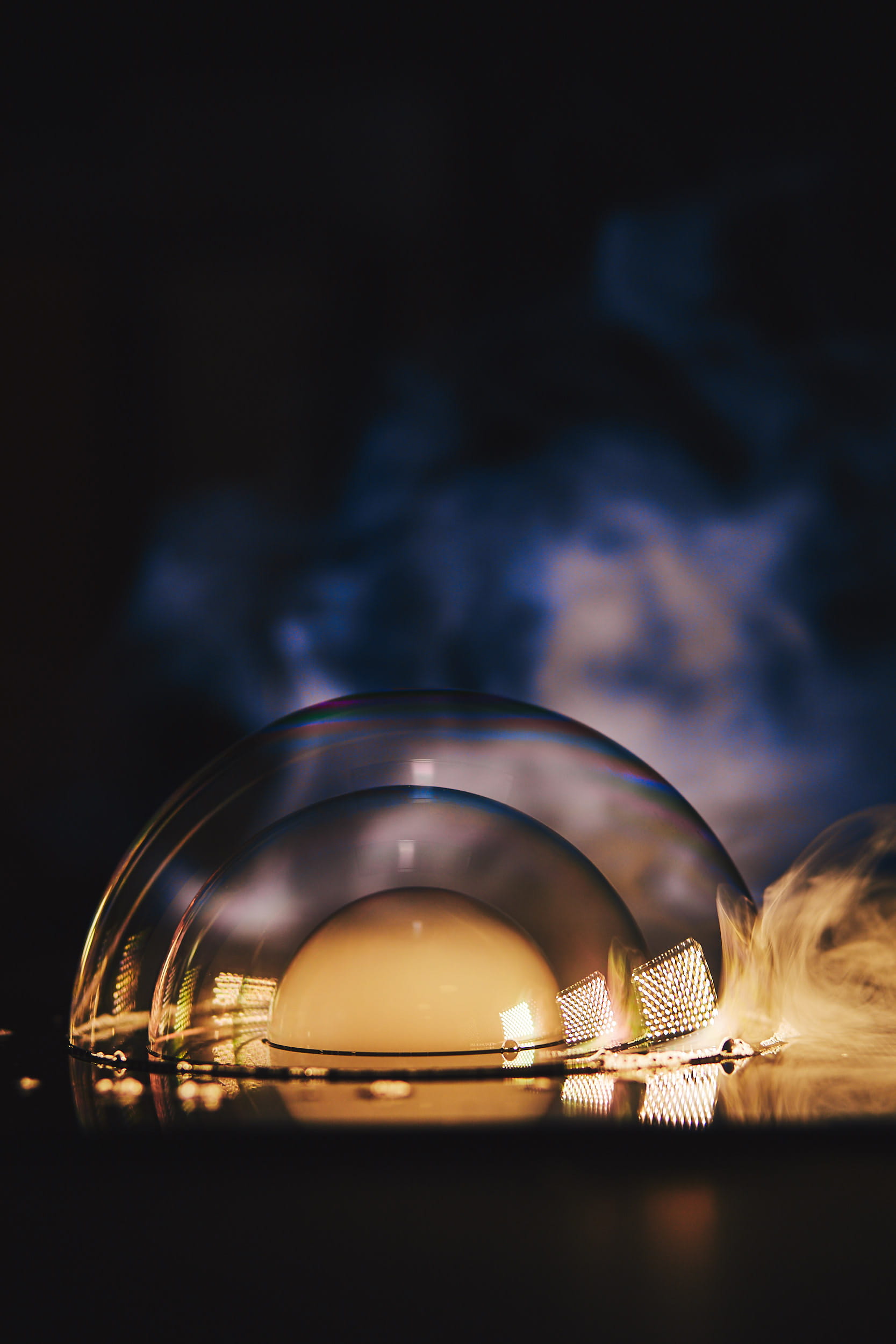 connection, architecture, sky, reflection, night, belgium, illuminated, bubbles, smoke, aputure, building exterior, built structure, layers, no people, Phone HD Wallpaper