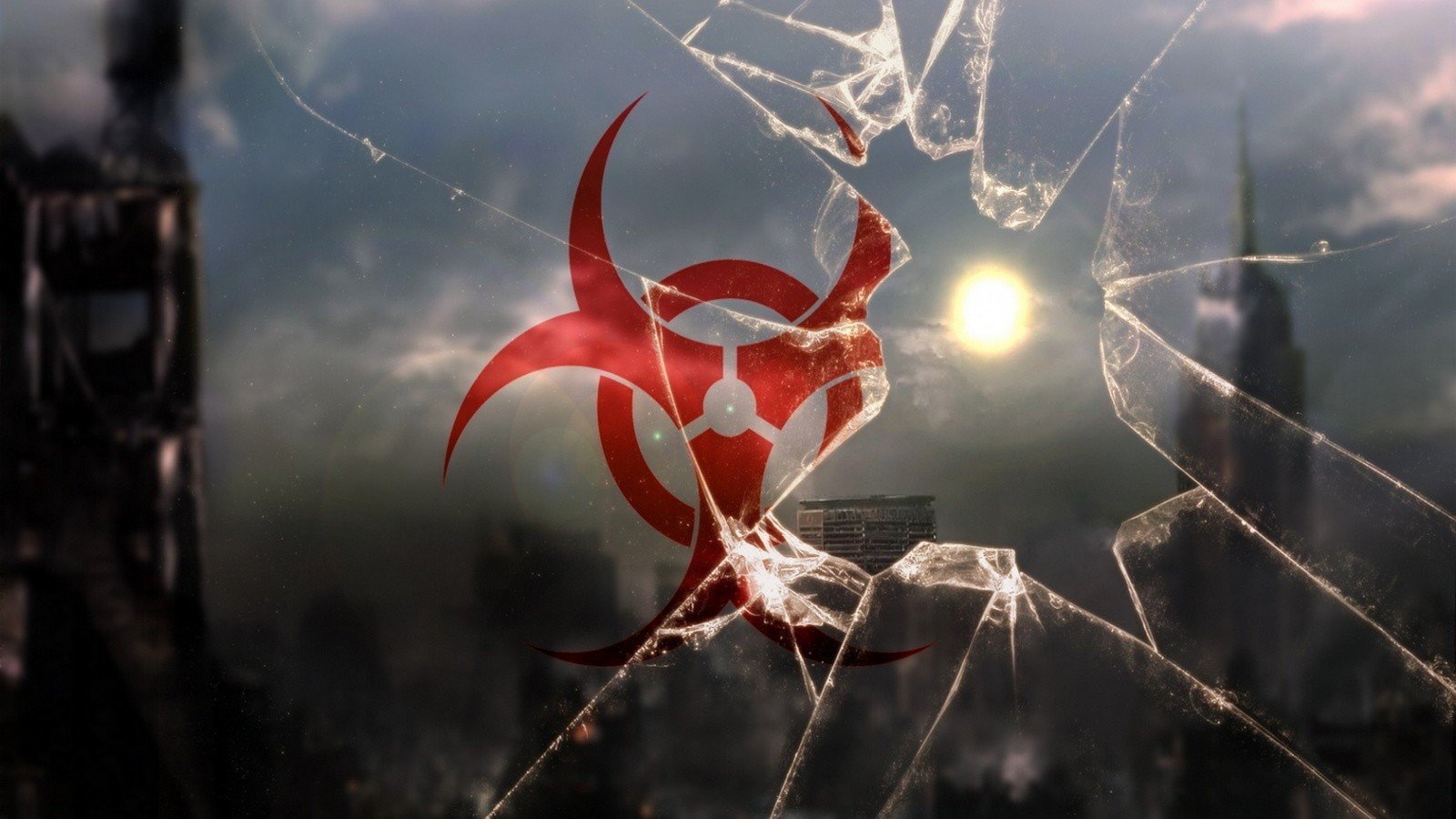 damaged, glass - material, lens flare, x, series, 720P, water, 1600x900 px, blood, nature, hd, px, animal, focus on foreground, outdoors, red, close-up, HD Wallpaper