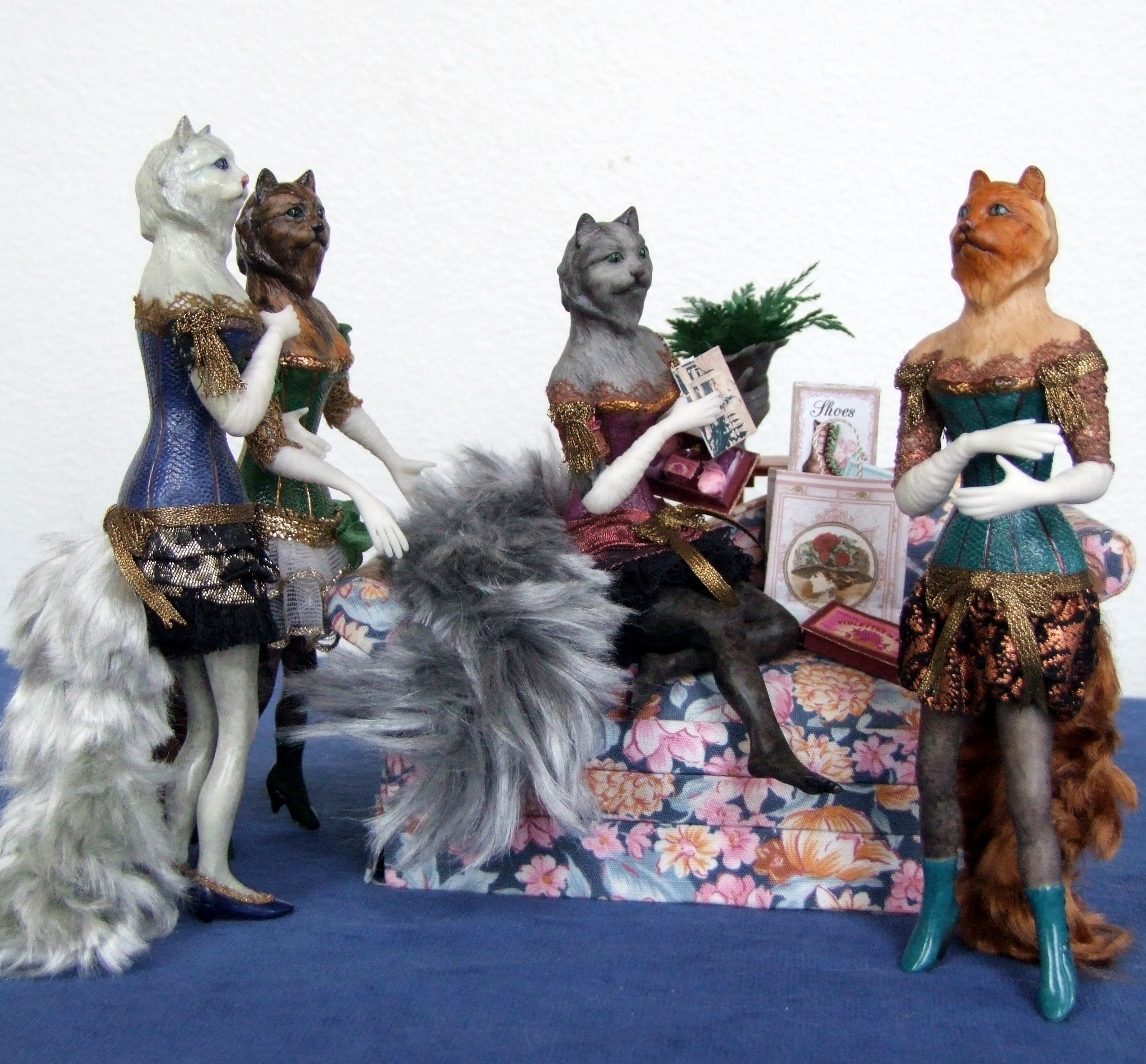 holiday, clothing, art and craft, representation, human representation, celebration, sculpture, feline, no people, 1080P, creativity, mask, disguise, wall - building feature, HD Wallpaper
