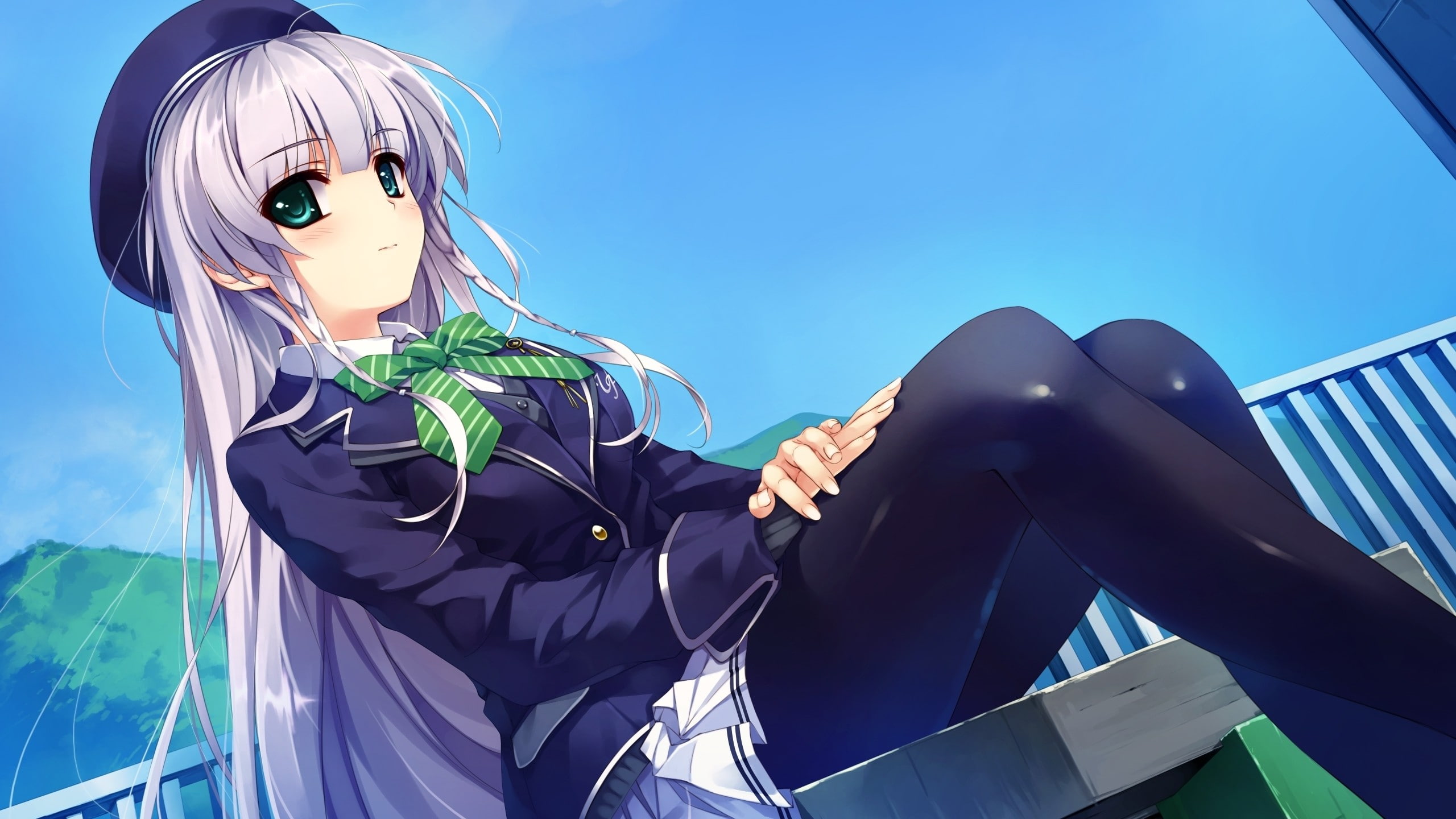 anime girls, anime, visual novel, Furukawa Yui, 2K, school uniform, Ushinawareta Mirai wo Motomete, HD Wallpaper