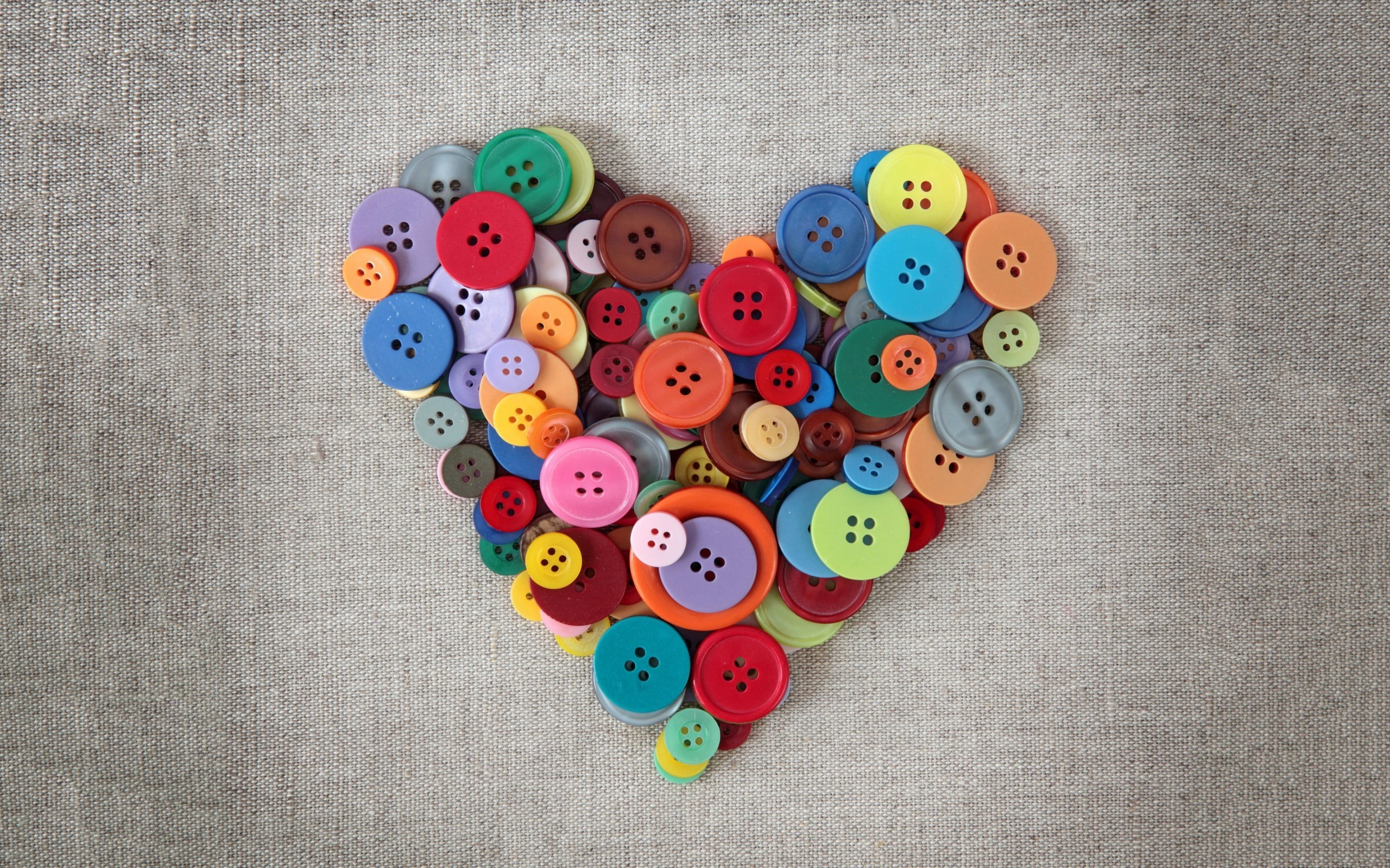 button, color, 2K, geometric shape, buttons, art, art and craft, large group of objects, shape, design, table, heart, colorful, choice, multi colored, HD Wallpaper
