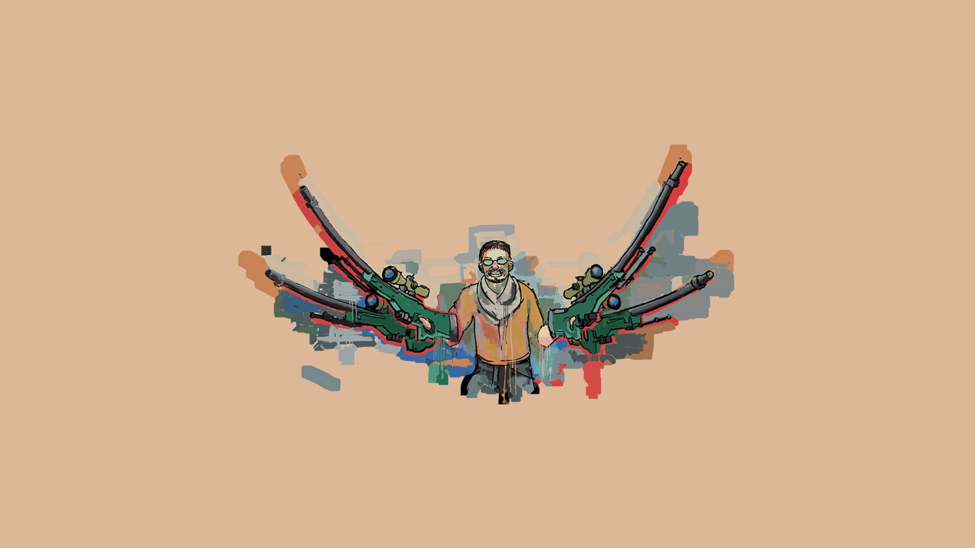 design Element, illustration, art, human limb, creativity, arms raised, space, shirt, Counter-Strike: Global Offensive, clip, computer Graphic, adult, 1080P, HD Wallpaper