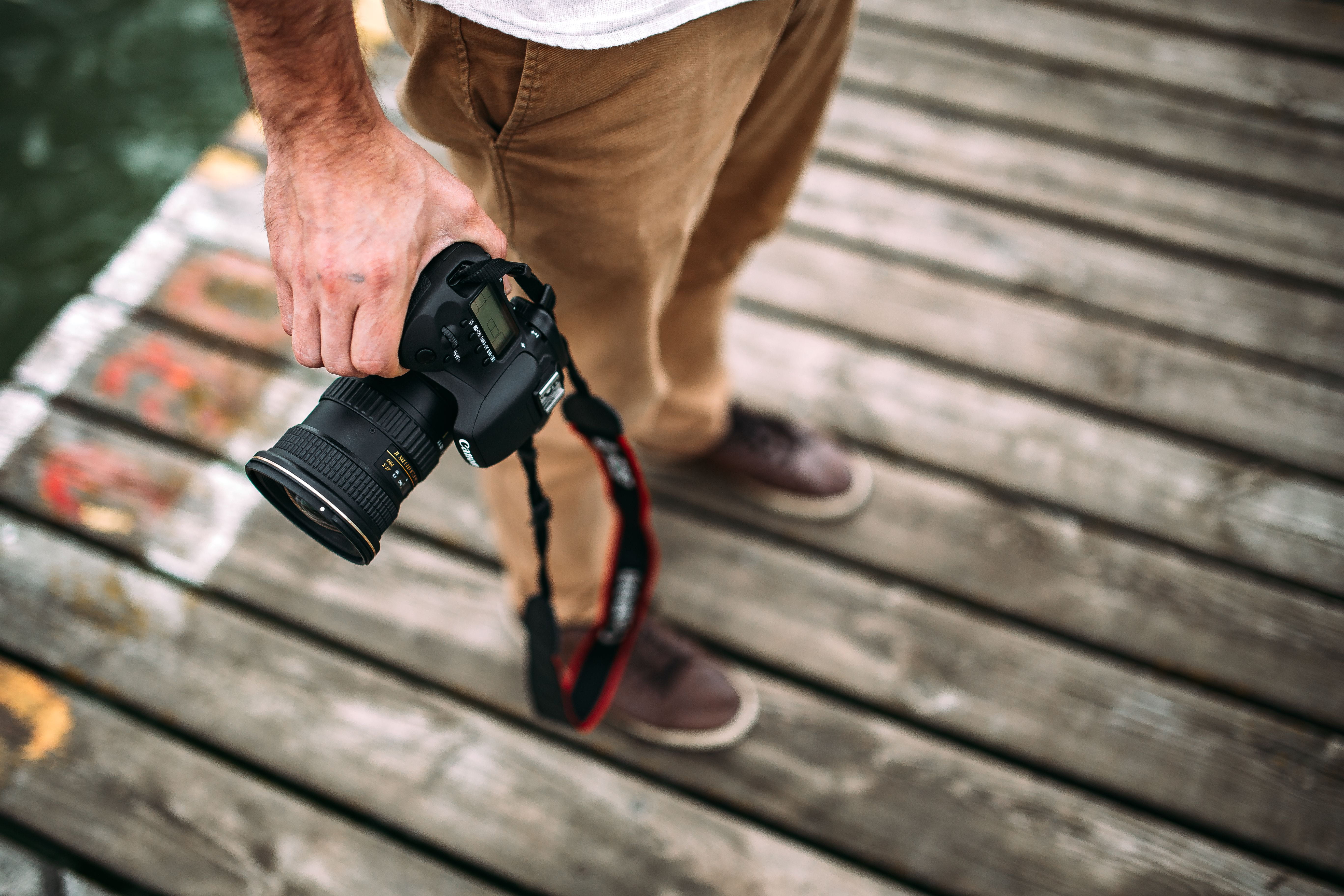 shoe, one person, relaxation, camera, outdoor, wood - material, male, young, healthy lifestyle, photography, outdoors, males, photographer, adult, leisure activity, HD Wallpaper