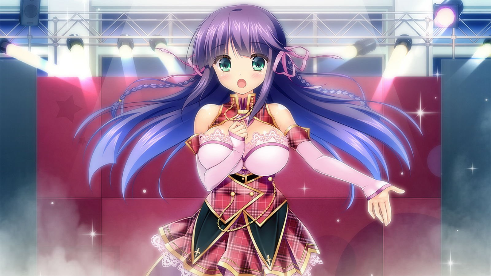 princess, prism, eyes, shiina, purple, kaho, game, tetsuya, green, hair, ohno, 720P, HD Wallpaper
