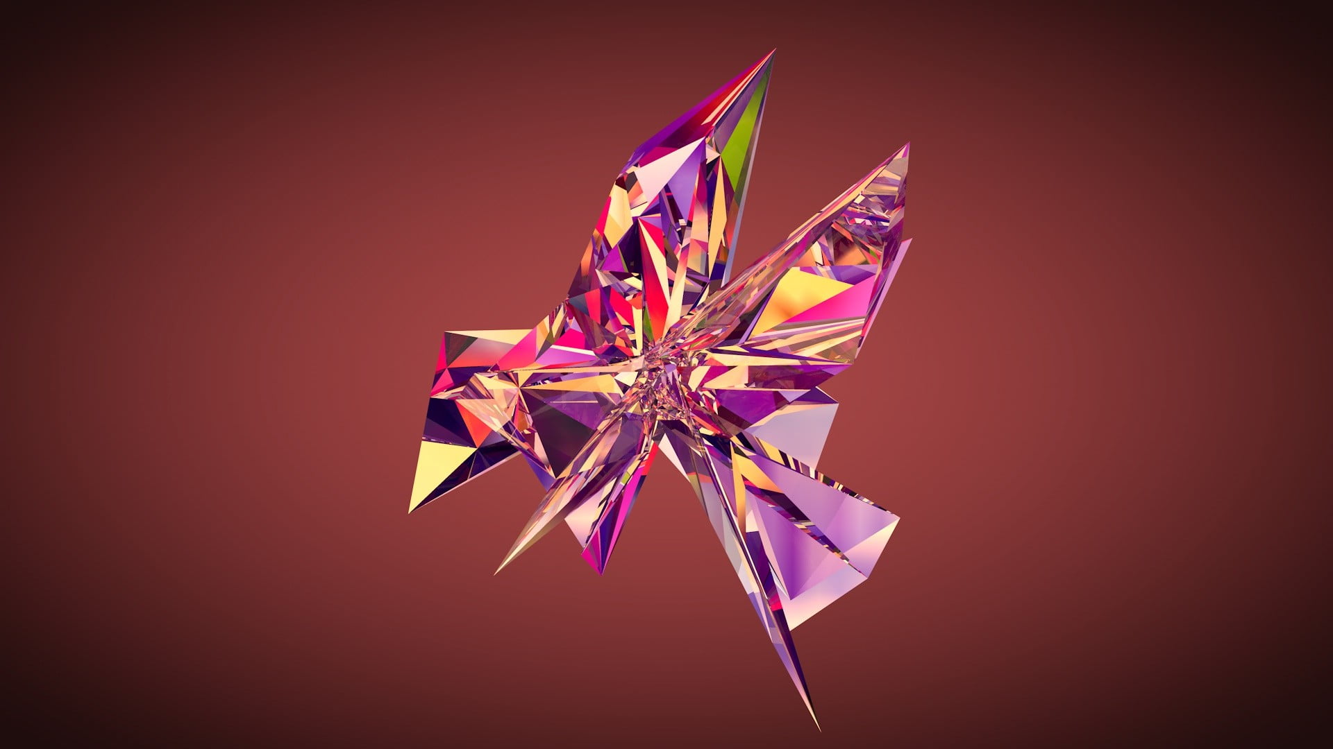 indoors, digital art, craft, close-up, vector, purple, nature, luxury, 1080P, studio shot, no people, celebration, beauty in nature, single object, low poly, HD Wallpaper