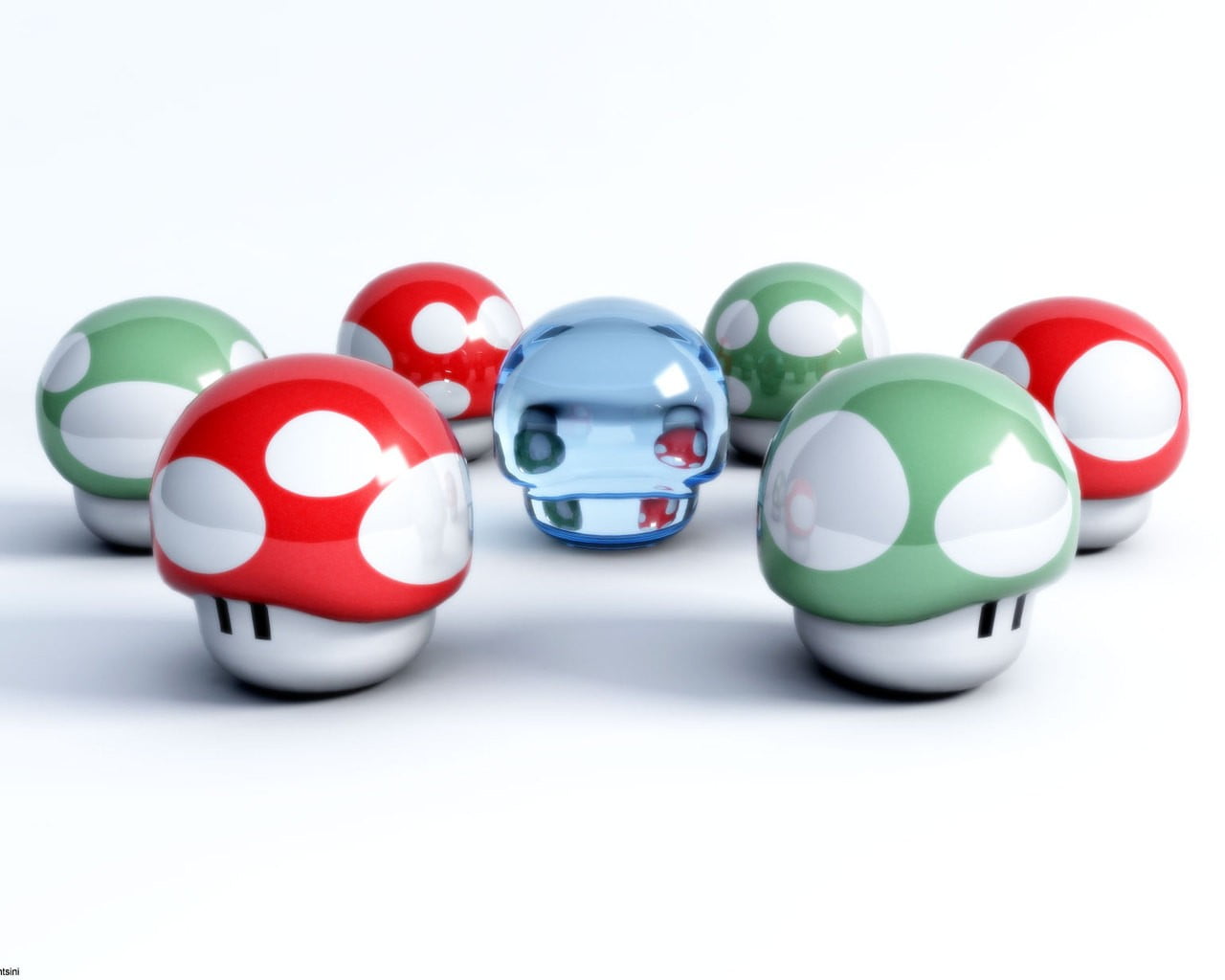 copy space, mushroom, group of objects, cut out, white color, helmet, three dimensional, red, multi colored, sphere, studio shot, mario, headwear, Super Mario, HD Wallpaper