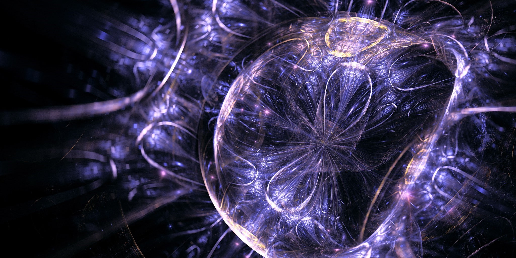 1080P, fractal apophysis digital art 3d gold abstract sphere, HD Wallpaper