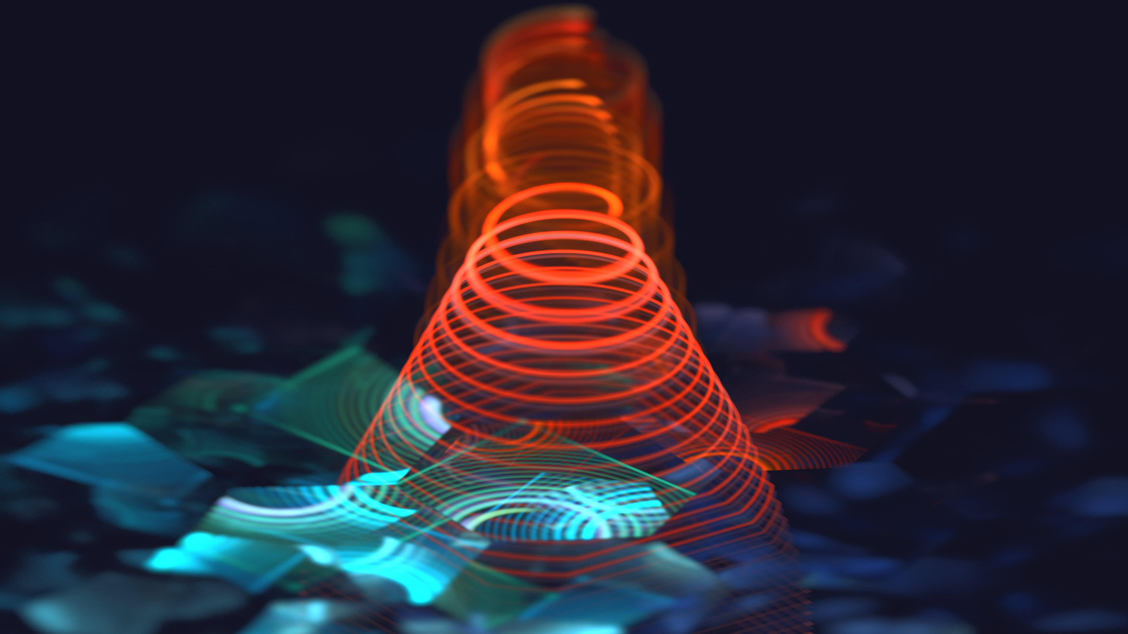 3D Abstract, 4K, abstract, fractal, Apophysis, HD Wallpaper