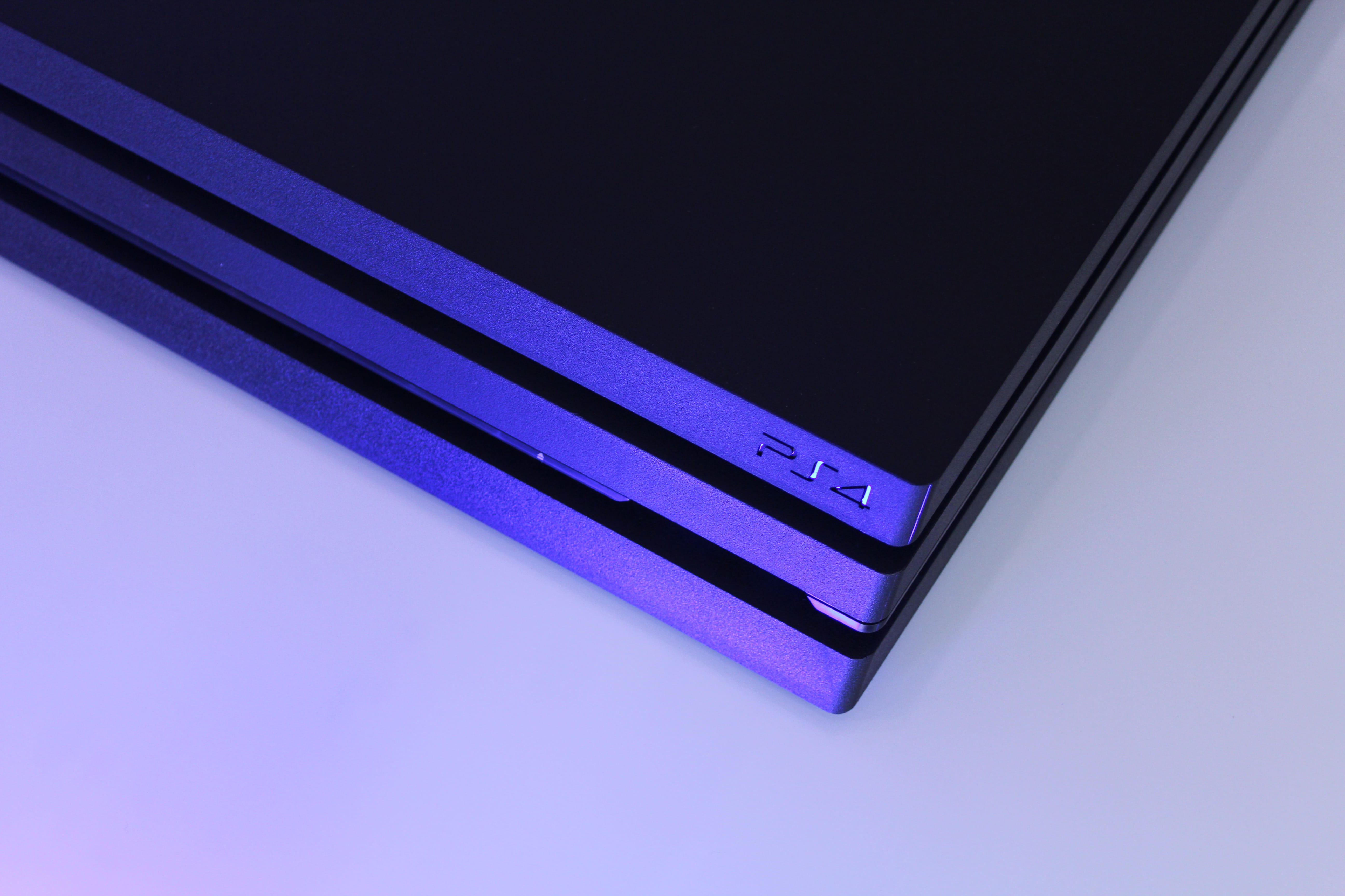 playstation 4 pro, blue background, playstation pro, communication, purple, no people, blue, connection, wireless technology, cut out, indoors, studio shot, HD Wallpaper