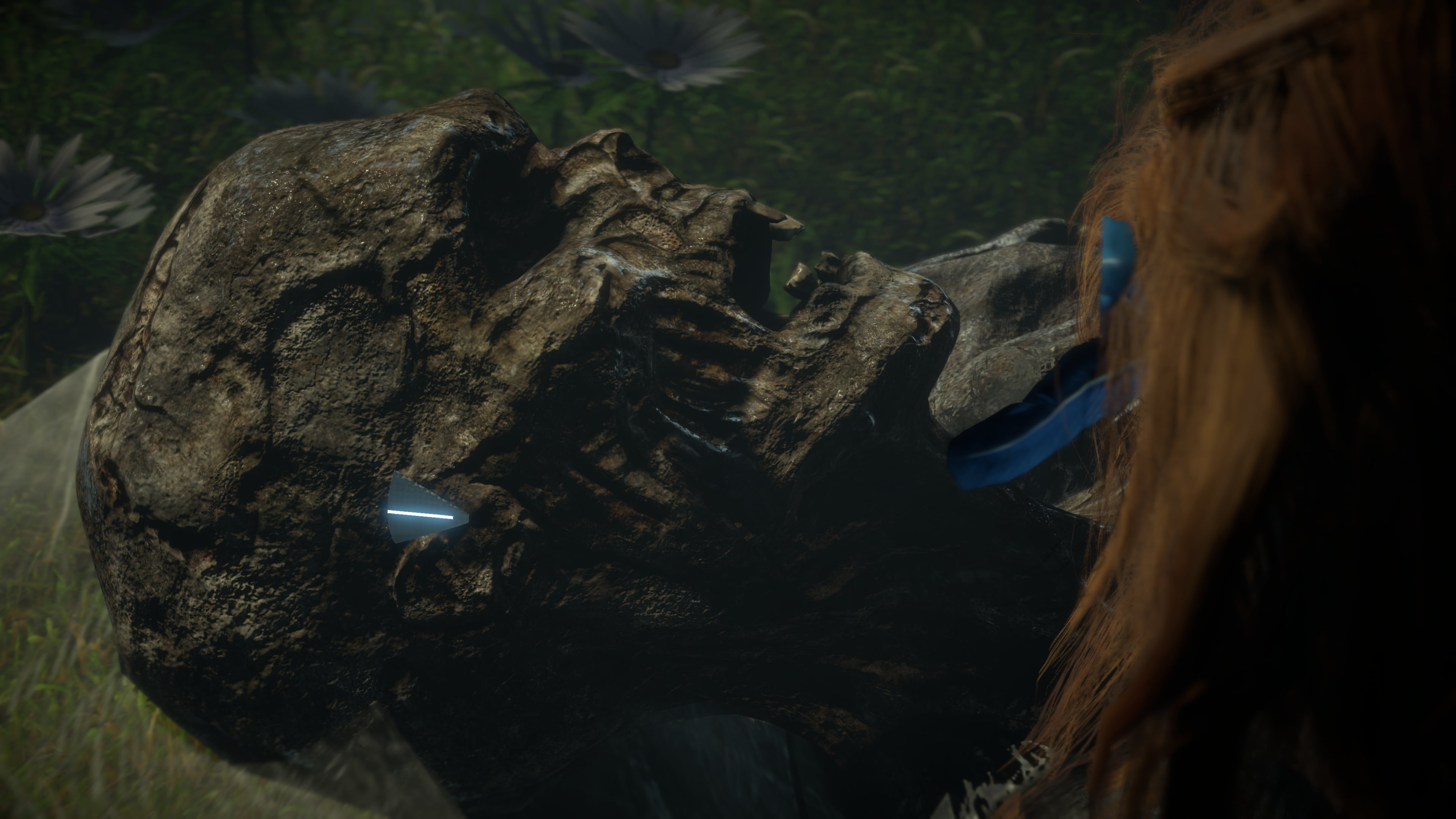 Horizon: Zero Dawn, Aloy (Horizon: Zero Dawn), videogame, grass, spider webs, screen shot, 4K, Playstation 4 Pro, mummy, horizon zero dawn, HD Wallpaper