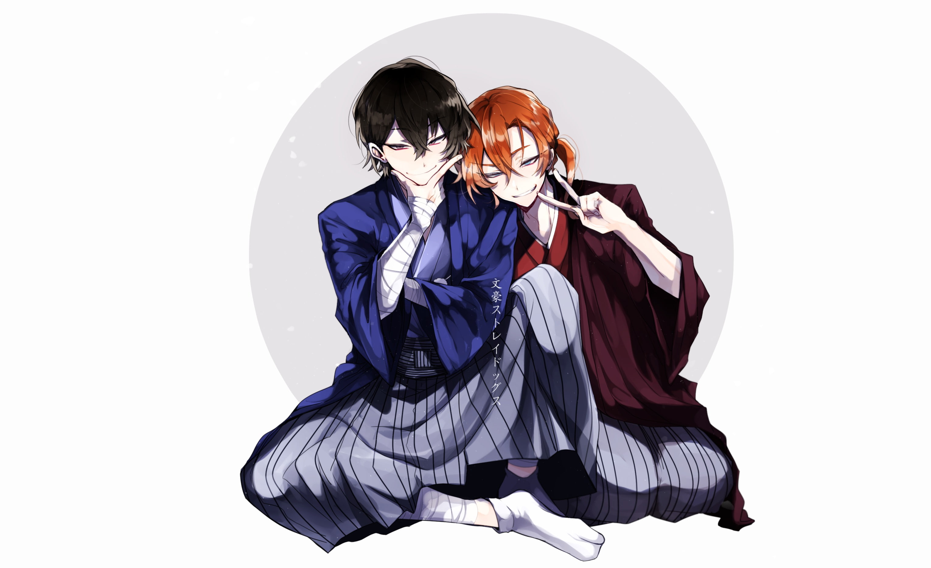 Chuuya Nakahara, Osamu Dazai, 2K, Anime, Bungou Stray Dogs, HD Wallpaper