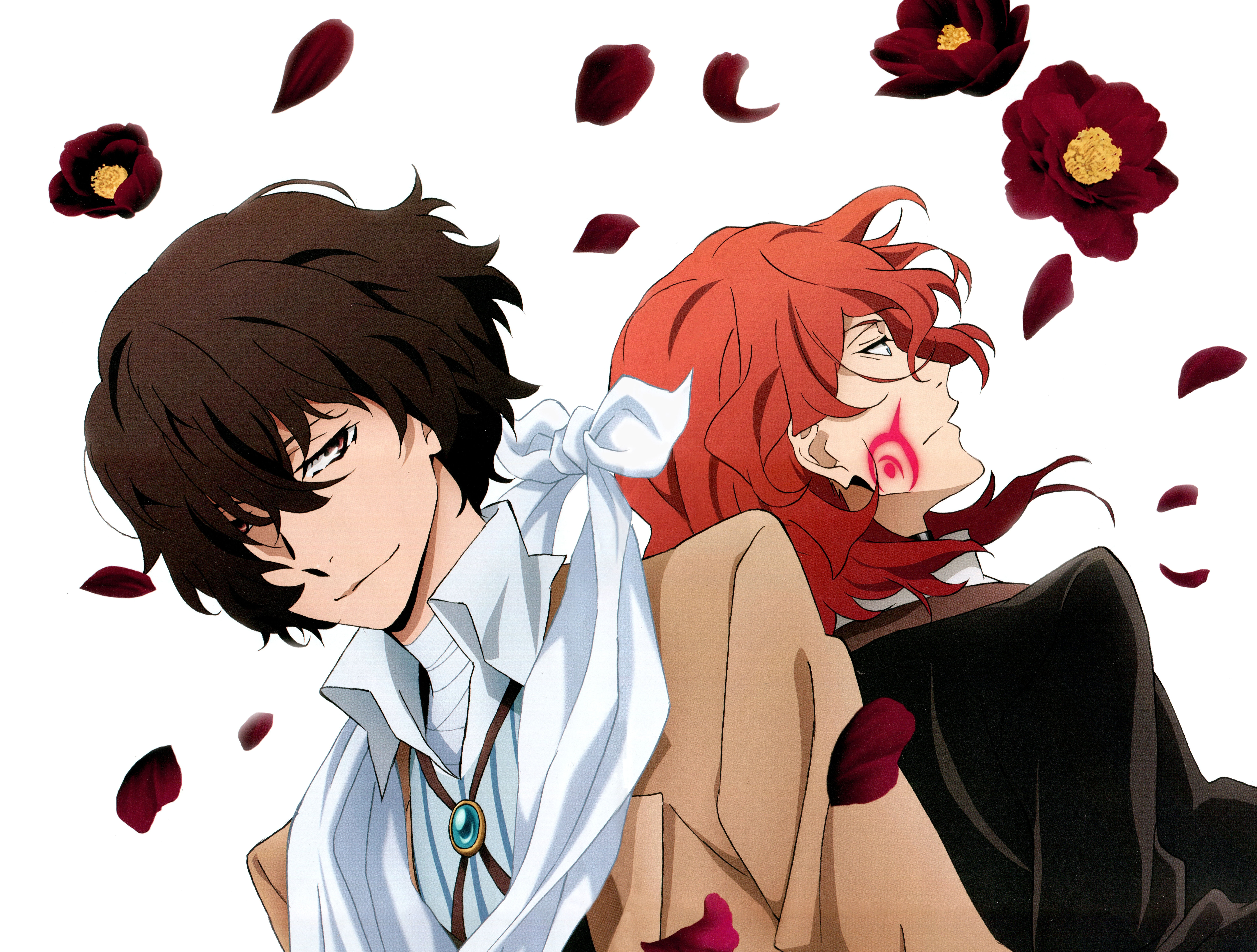 8K, Bungou Stray Dogs, Osamu Dazai, Chuuya Nakahara, Anime, HD Wallpaper
