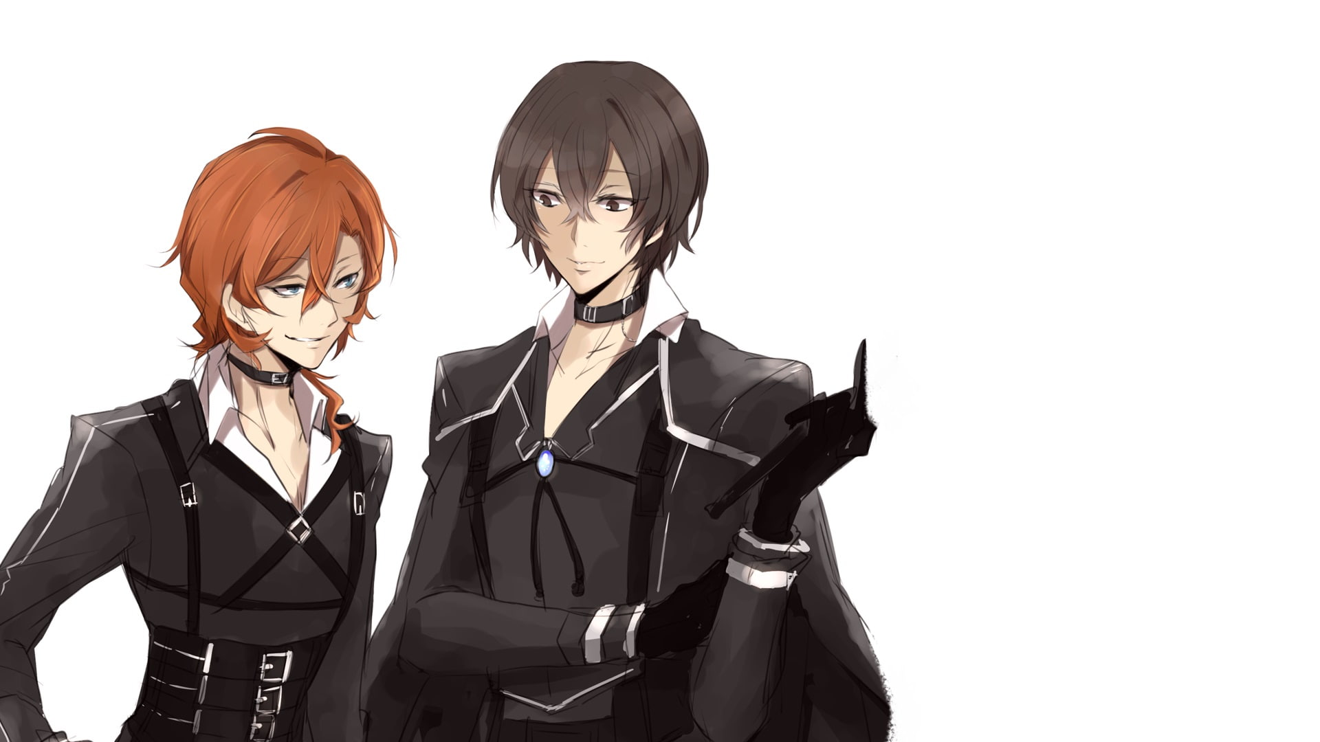 Chuuya Nakahara, 1080P, Anime, Bungou Stray Dogs, Osamu Dazai, HD Wallpaper