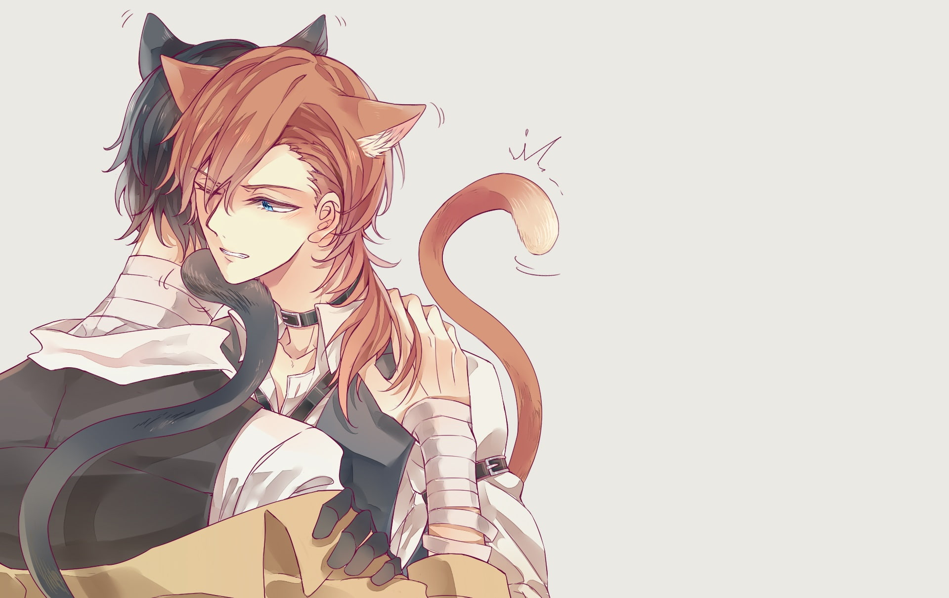 Chuuya Nakahara, 1080P, Osamu Dazai, Bungou Stray Dogs, Anime, HD Wallpaper