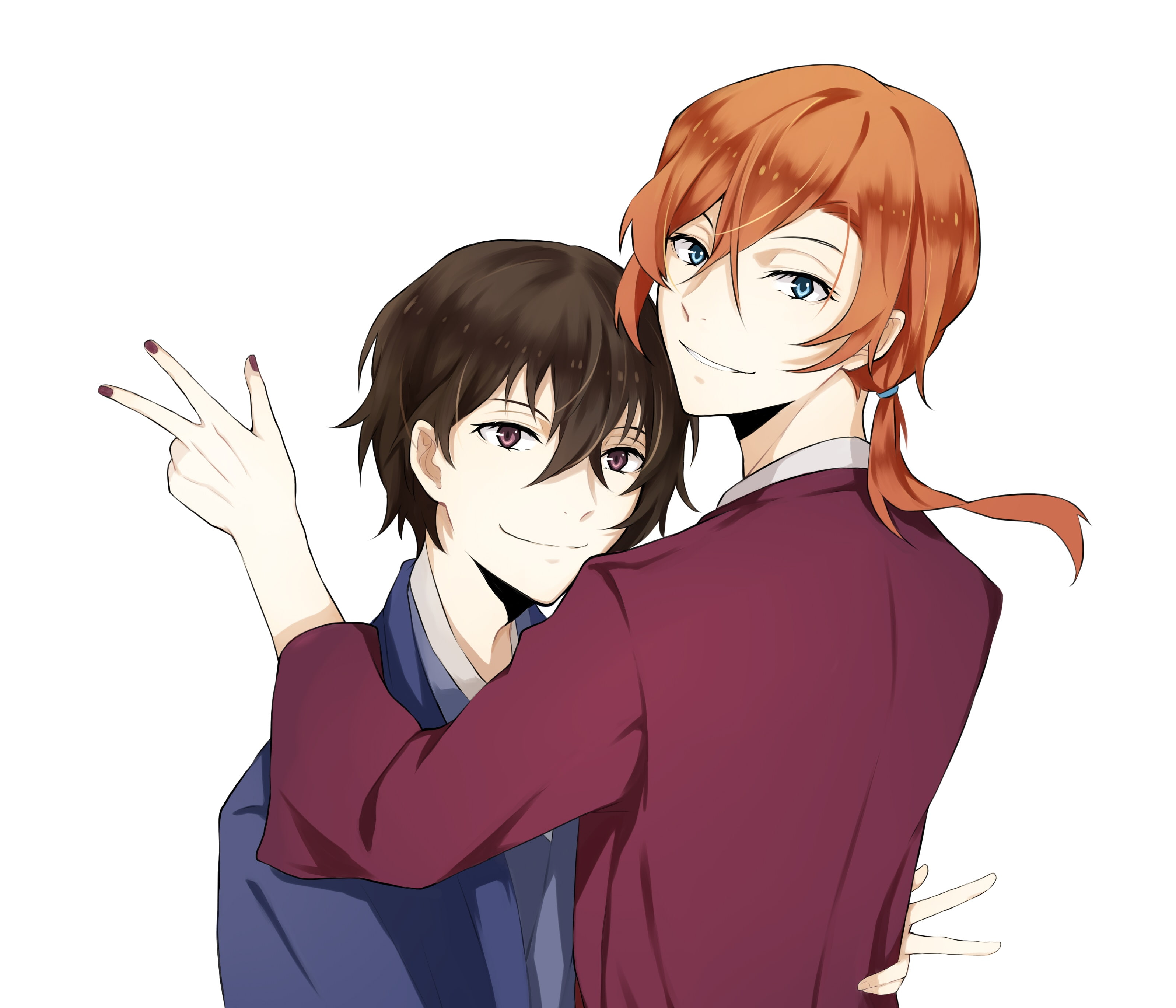 2K, Osamu Dazai, Bungou Stray Dogs, Anime, Chuuya Nakahara, HD Wallpaper