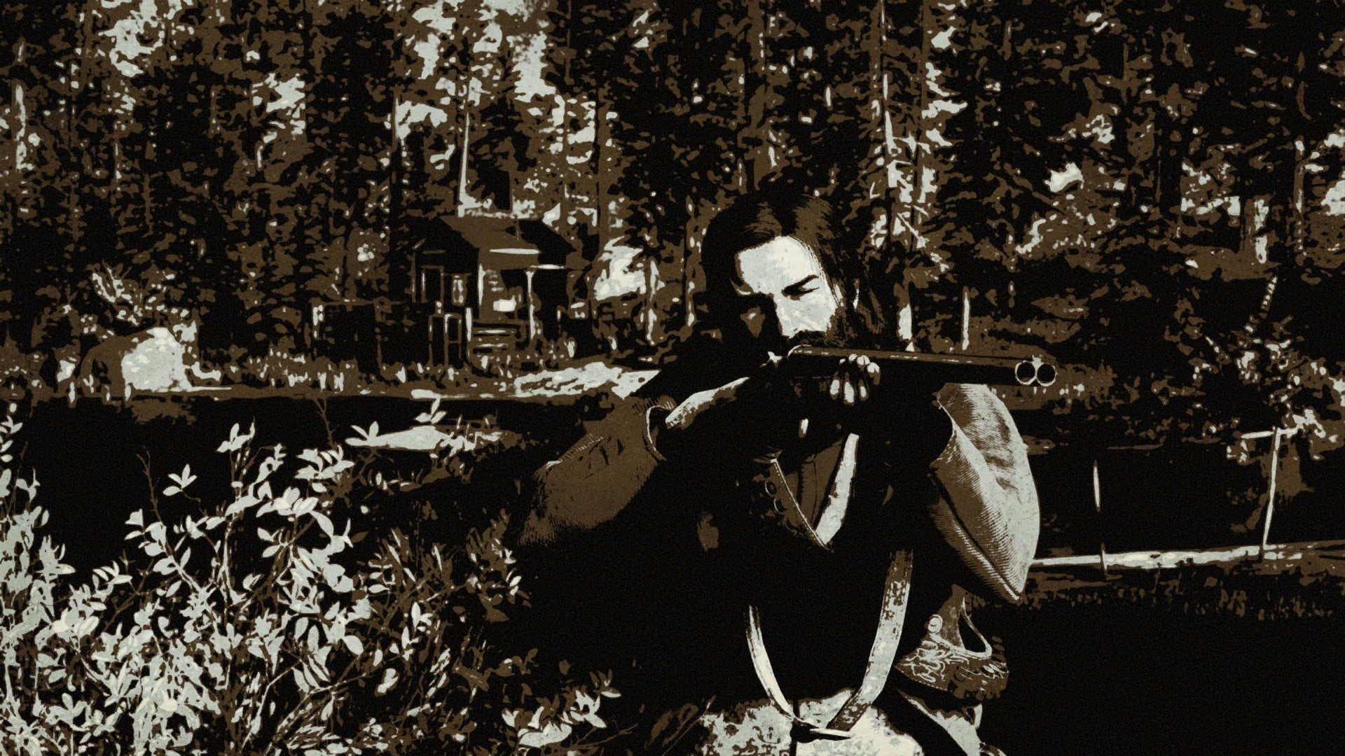 John Marston, 1080P, video game art, western, Red Dead Redemption 2, HD Wallpaper