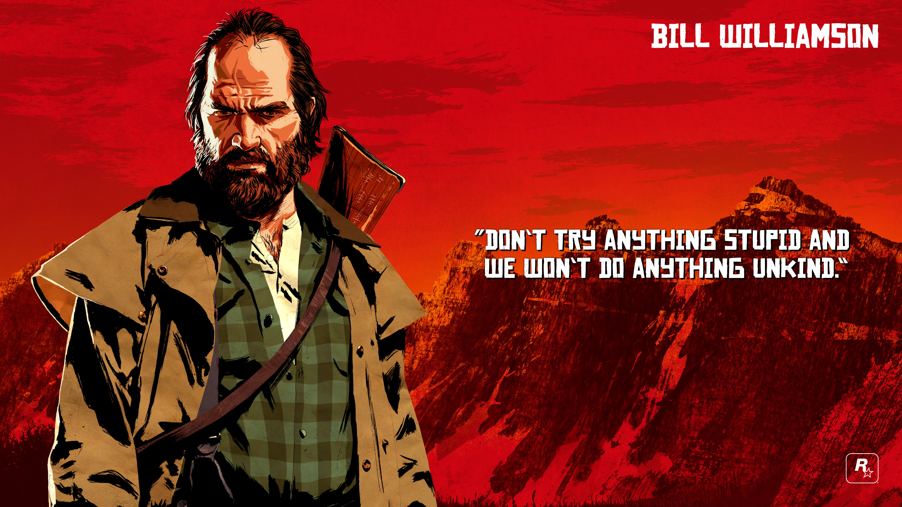 4K, Red Dead, Bill Williamson, Red Dead Redemption 2, HD Wallpaper