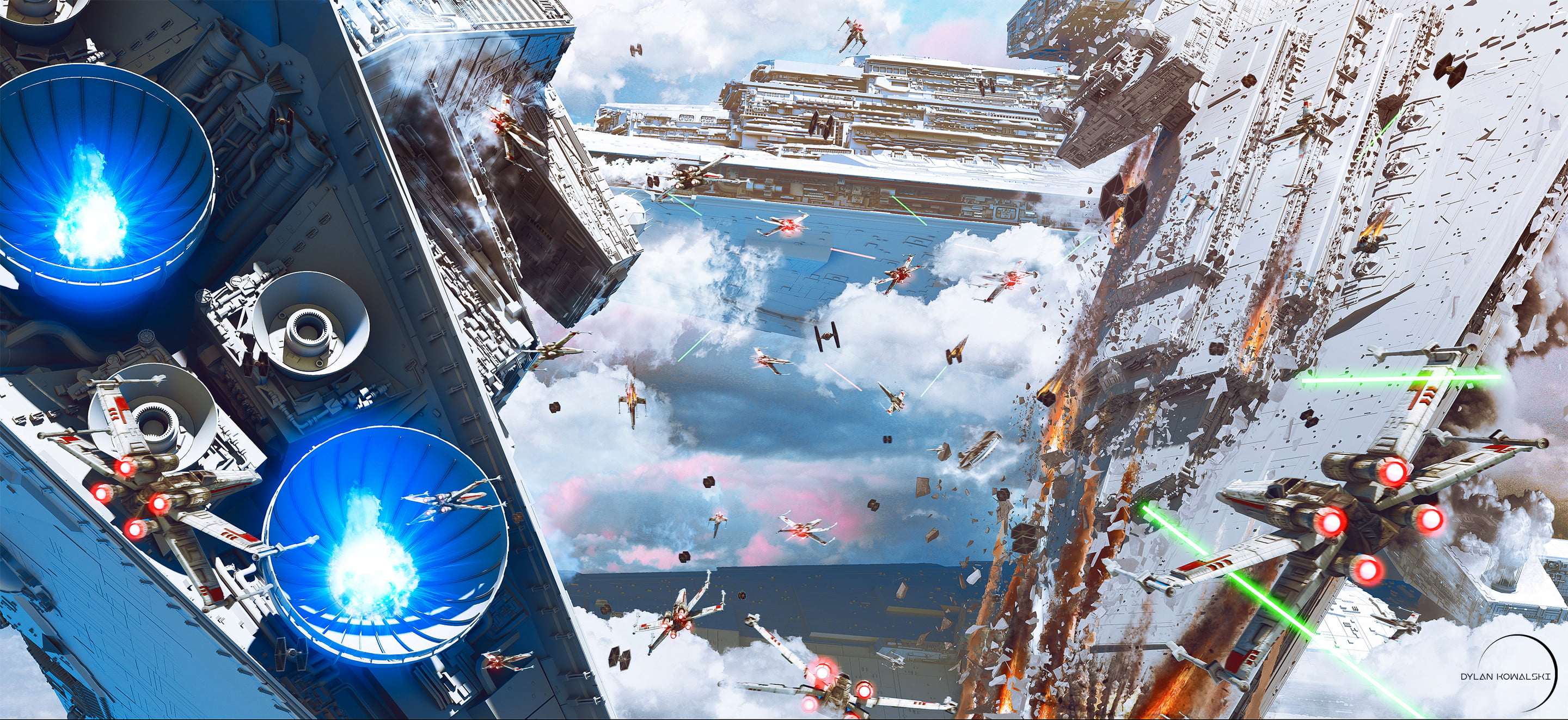 artwork, Imperial Forces, 2K, science fiction, battle, Star Wars, HD Wallpaper
