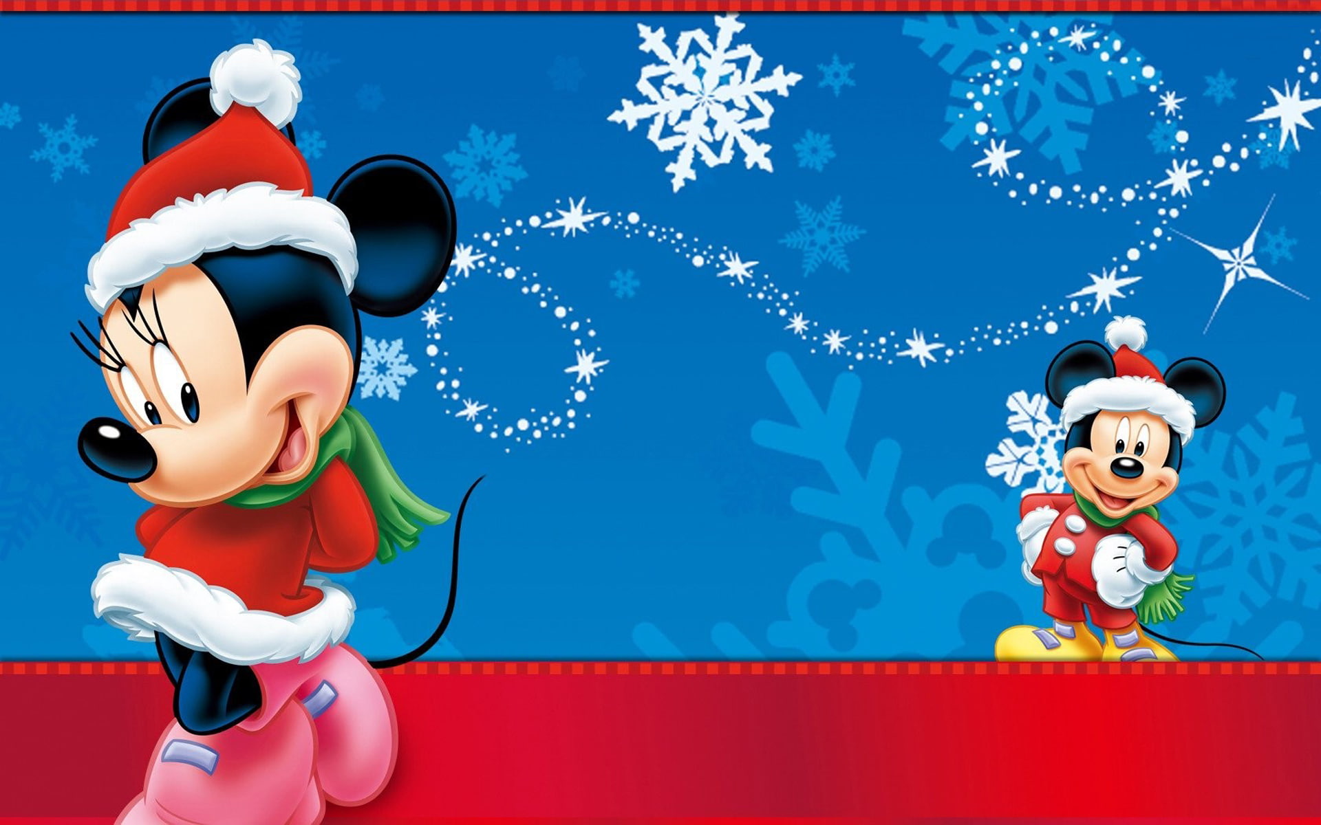 mouse, hd, mickey, minnie, 1080P, christmas, HD Wallpaper