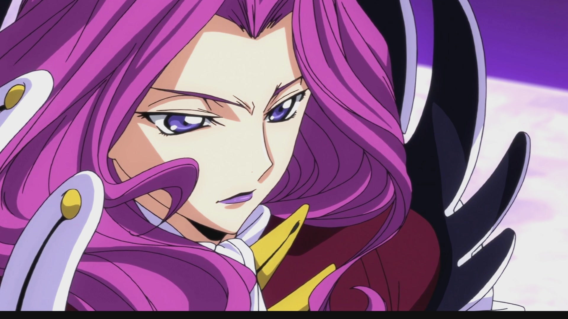 multi colored, Code Geass, wall - building feature, Cornelia li Britannia, white background, purple, human representation, sculpture, representation, anime, HD Wallpaper
